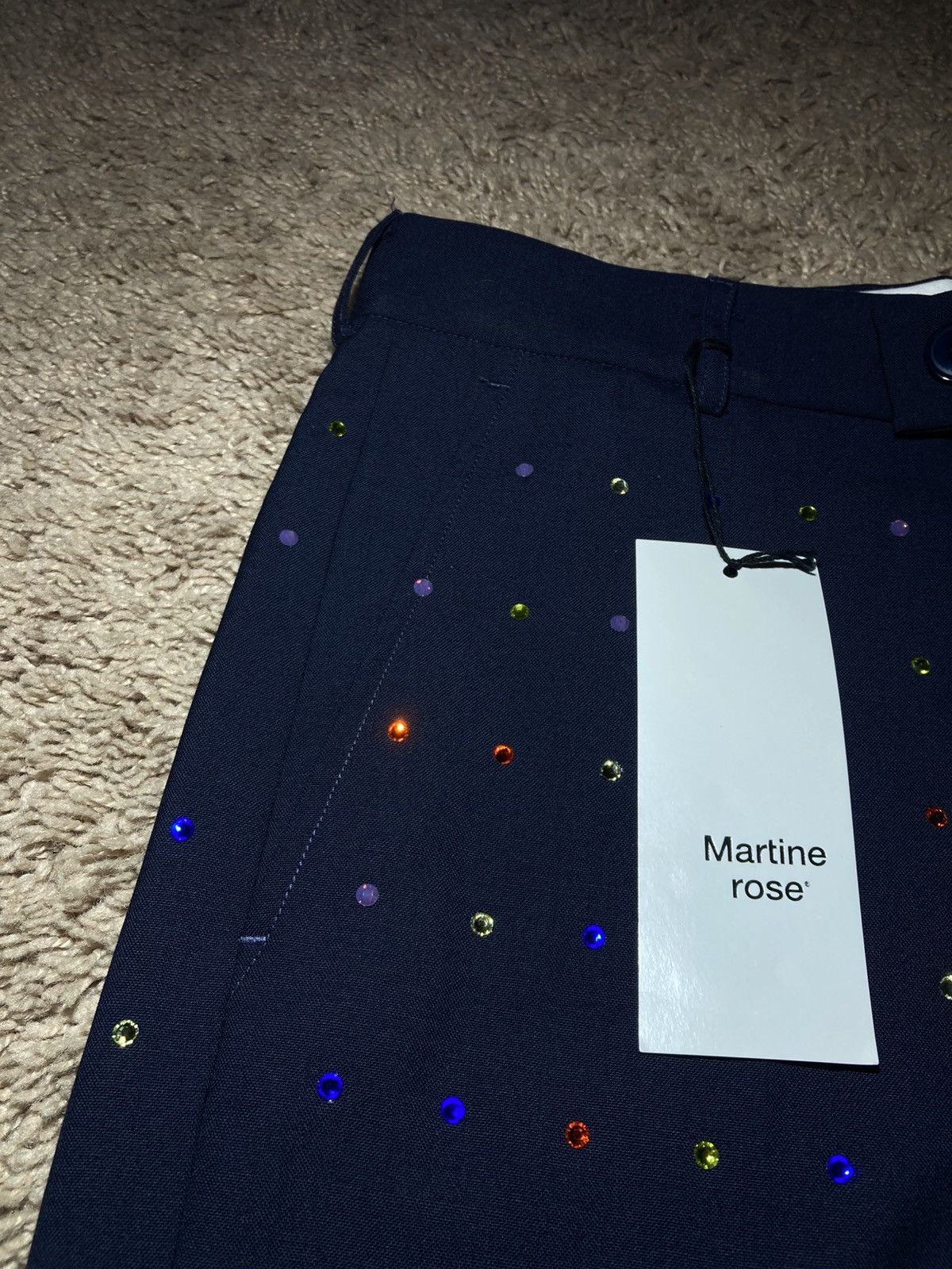 Martine Rose New AW21 Martine Rose Rhinestone Jewel Tailored Suit Pants Size US 30 / EU 46 - 4 Thumbnail