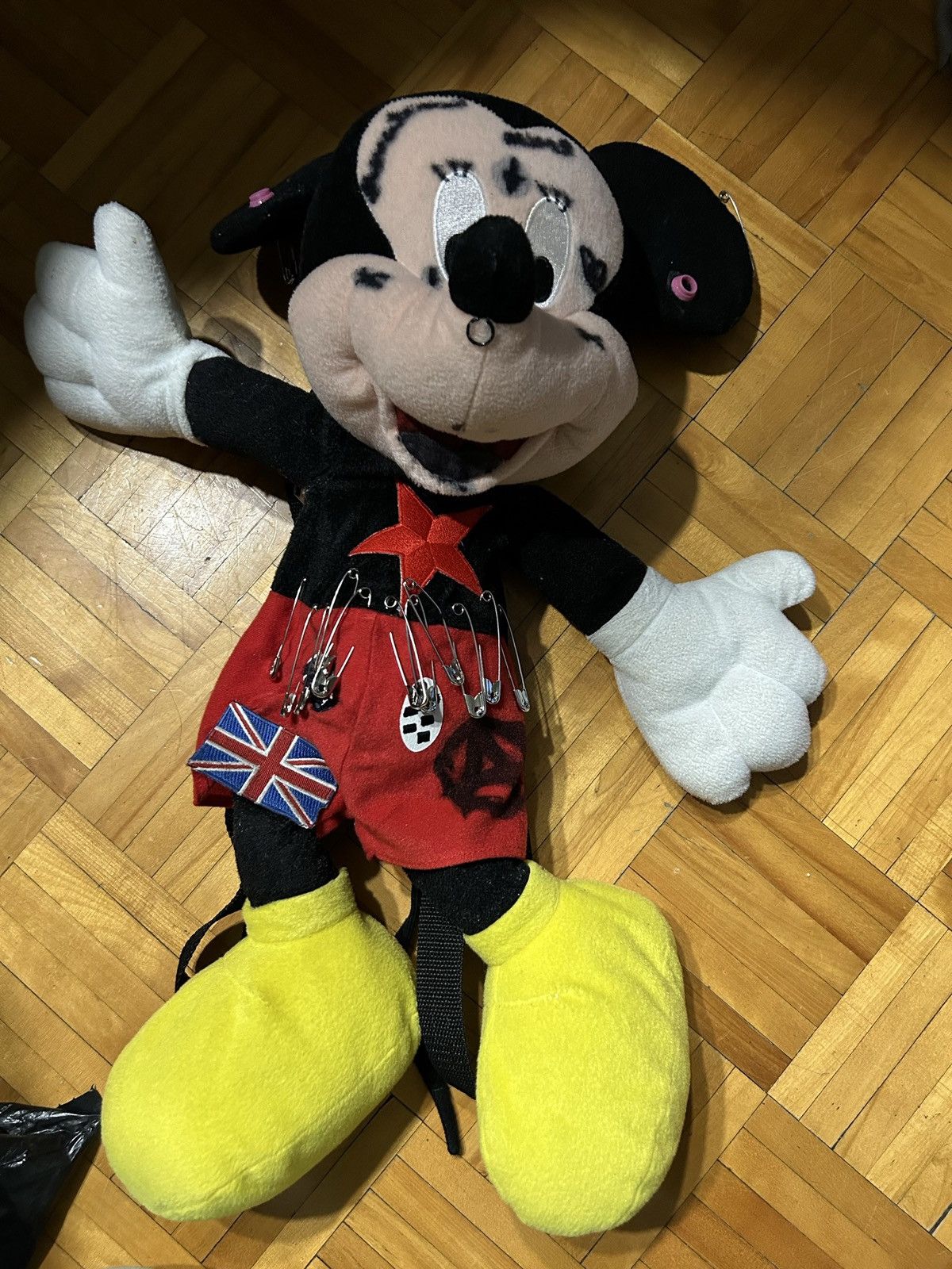 Disney × Vintage Mickey Mouse custom punk plush backpack Size ONE SIZE - 1 Thumbnail