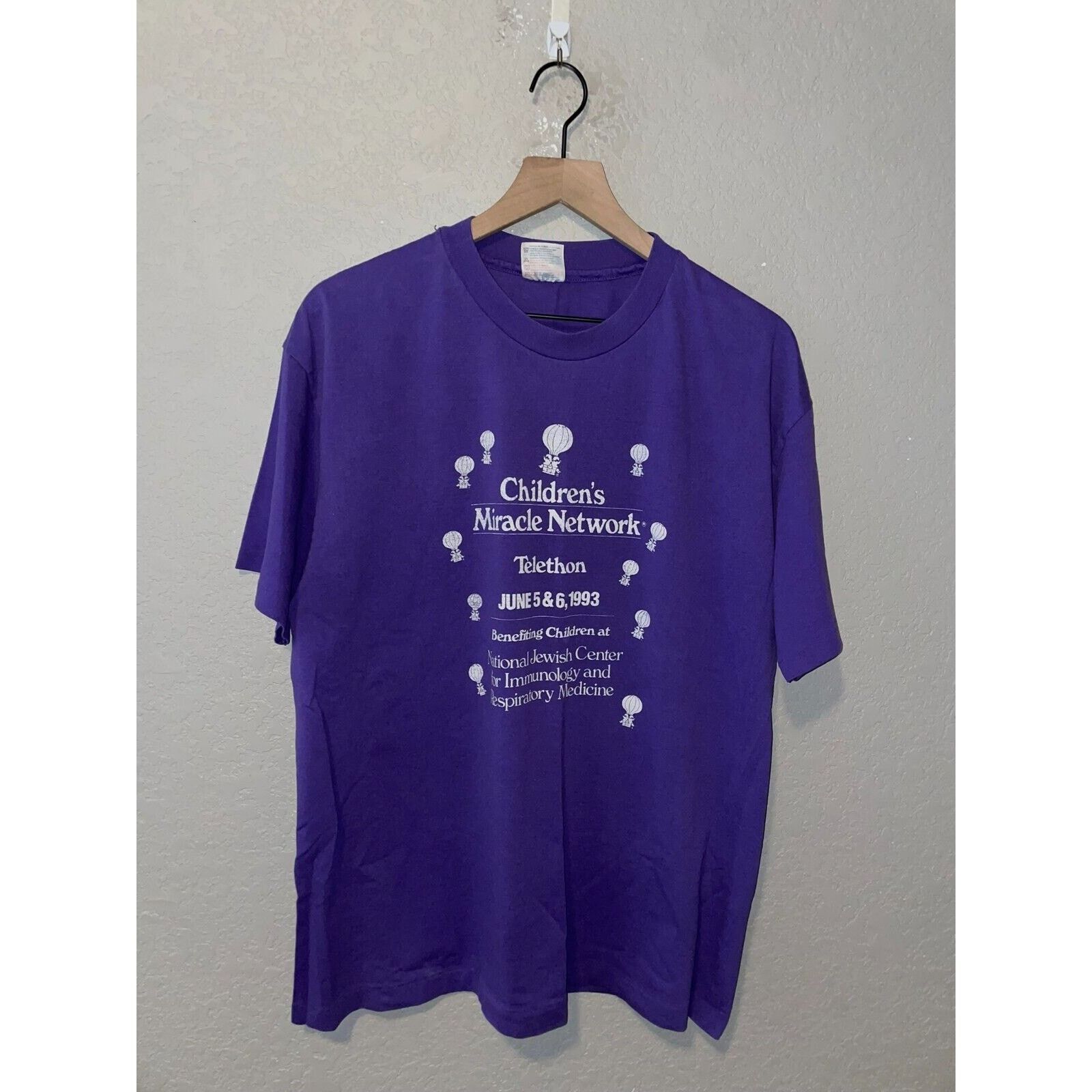 Hanes Vintage Childrens Miracle Network Shirt National Jewish Size US XL / EU 56 / 4 - 1 Thumbnail