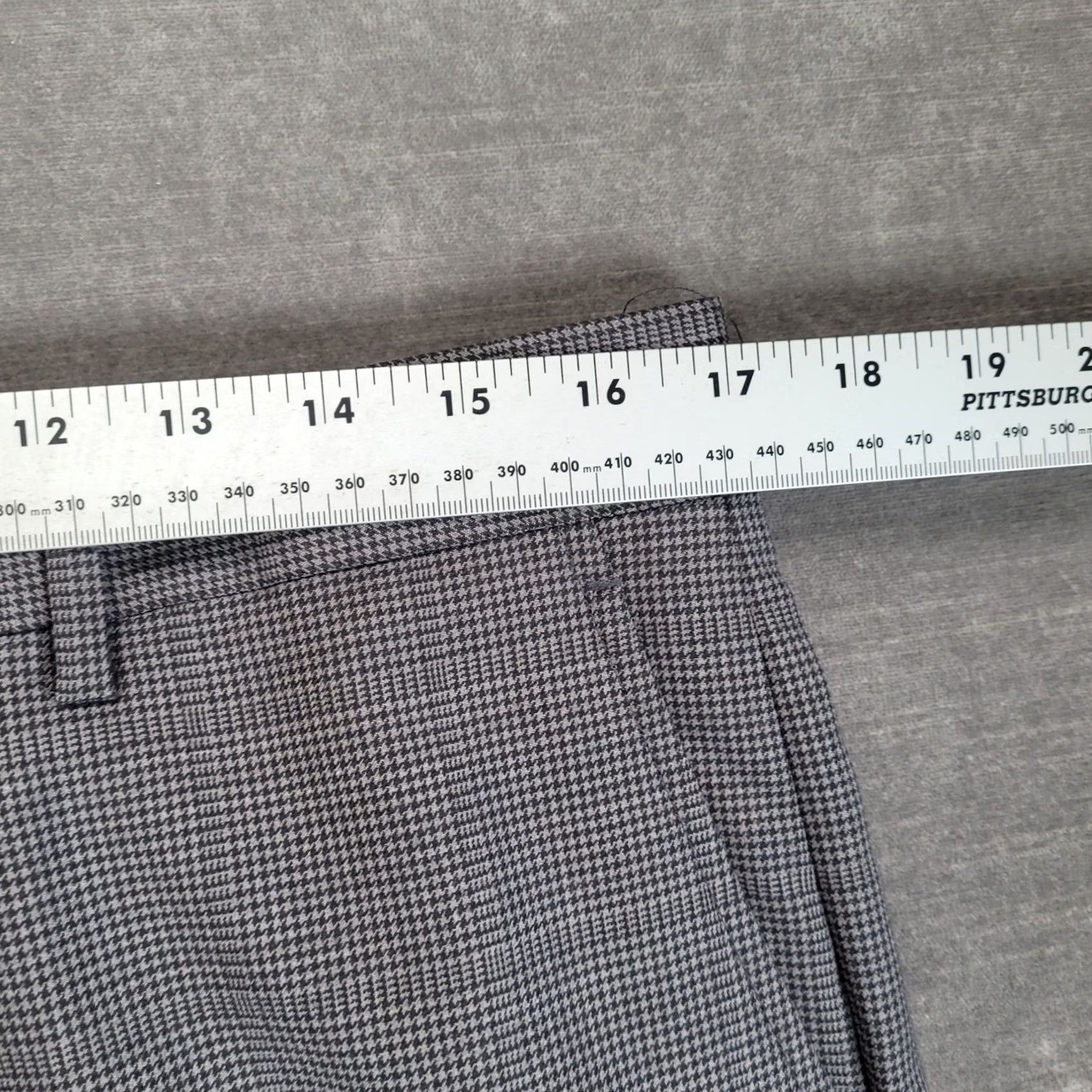 Stafford Stafford Mens Gray Houndstooth Dress Pants New Size US 34 / EU 50 - 6 Thumbnail