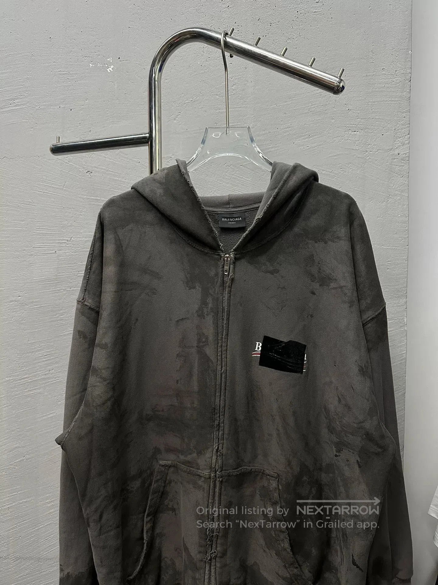 Balenciaga balenciaga tape hoodie with zipper. Size US M / EU 48-50 / 2 - 2 Thumbnail