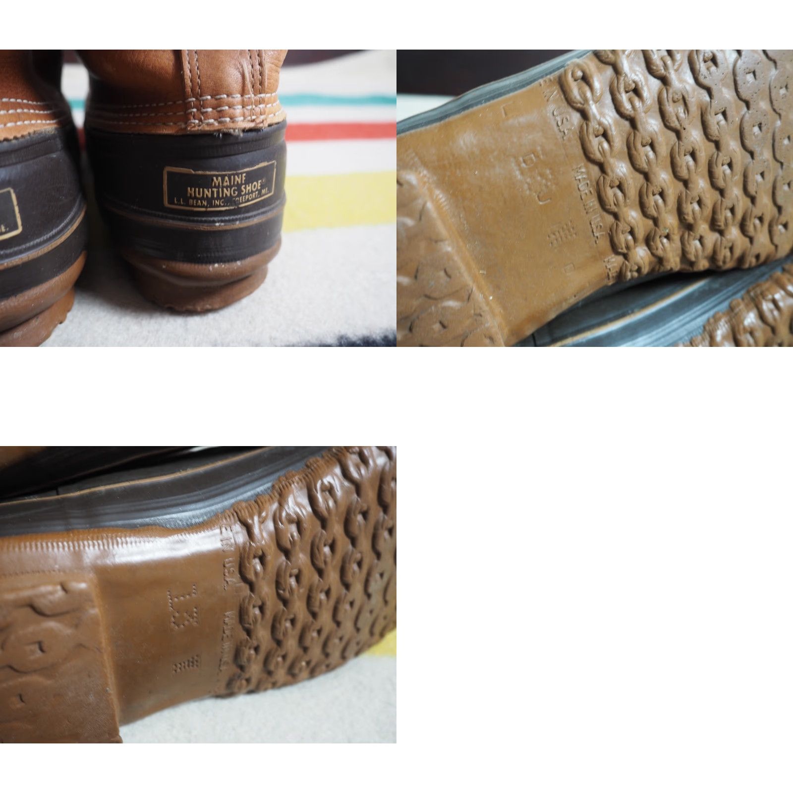 Vintage VINTAGE LL Bean Brown Leather Sherpa Lined Maine Hunting Boots Mens US 13 USA Leather Boots Snow Boots Winter 70s Outdoors Mens LLBean Bean Boots Size US 13 / EU 46 - 8 Thumbnail