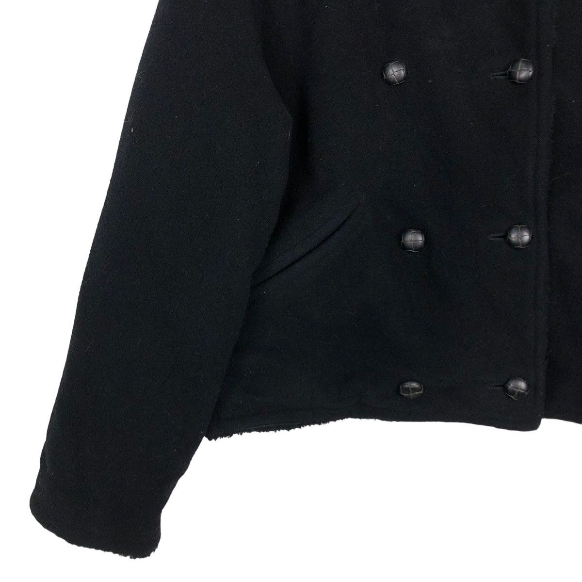 If Six Was Nine 🔥VINTAGE CROPPED WOOL BIKER JACKET LIBERTA JAPAN MINK FUR Size US M / EU 48-50 / 2 - 4 Thumbnail