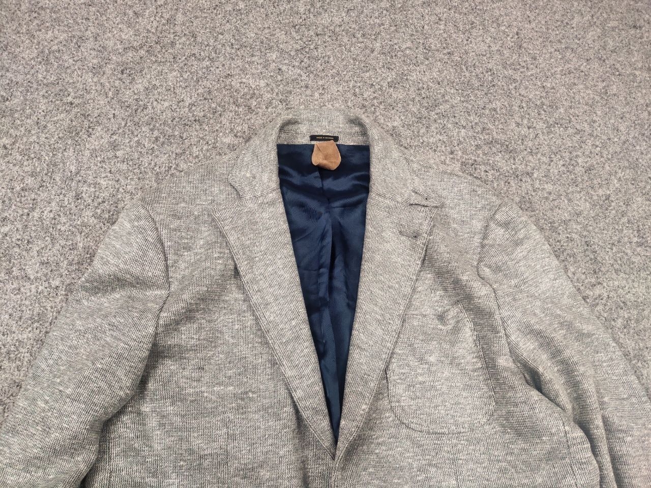 Massimo Dutti Massimo Dutti Design Grey Linen Blend Blazer Sports Jacket Size US M / EU 48-50 / 2 - 4 Thumbnail