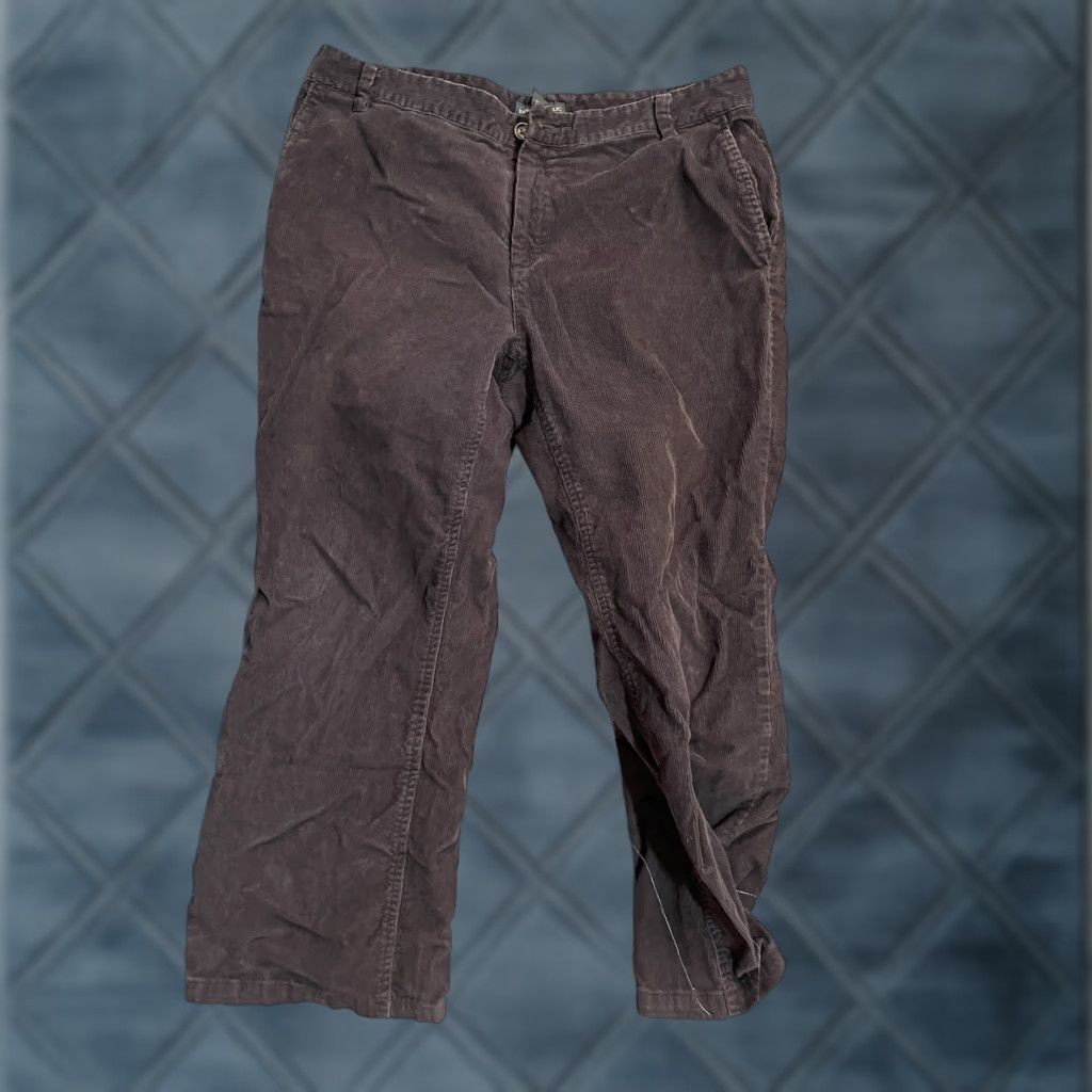 Banana Republic Banana Republic Pants Womens 12 Brown Corduroy Cropped Bootcut Stretch Y2K Size 34" / US 12 / IT 48 - 1 Thumbnail