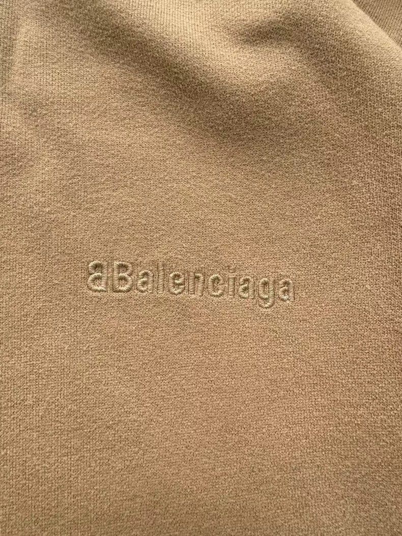 Balenciaga Balenciaga Khaki Double B Embroidered Hoodie Hoodie Long S Size US S / EU 44-46 / 1 - 3 Thumbnail
