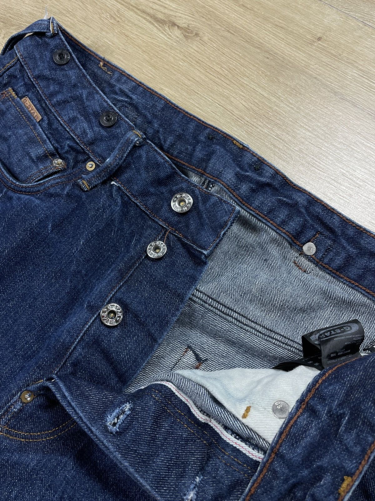 G-Star × Vintage Vintage G-Star Raw Us Lumber 25 Straight Denim Jeans Pants Size US 33 - 8 Thumbnail