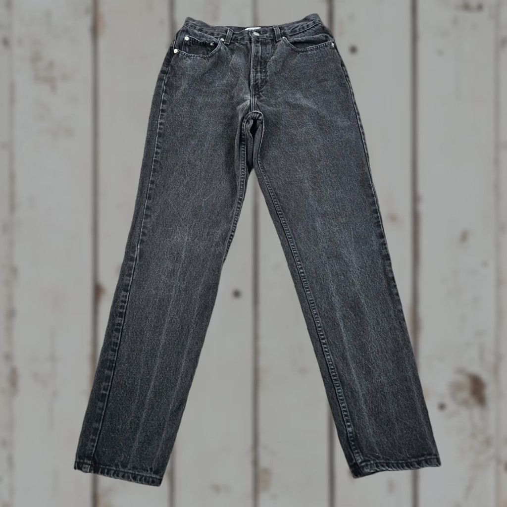 Gap VINTAGE Gap Mom Jeans Womens 10 Long Black High Classic Fit USA Made 26x32 Size 26" / US 2 / IT 38 - 1 Thumbnail