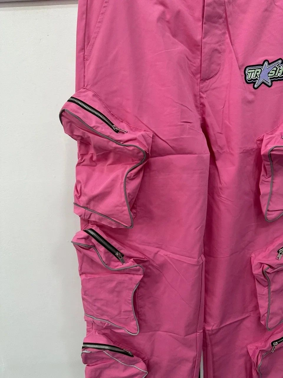 Designer Reflective pants with stars and pockets hip-hop Harajuku Size US 30 / EU 46 - 4 Thumbnail