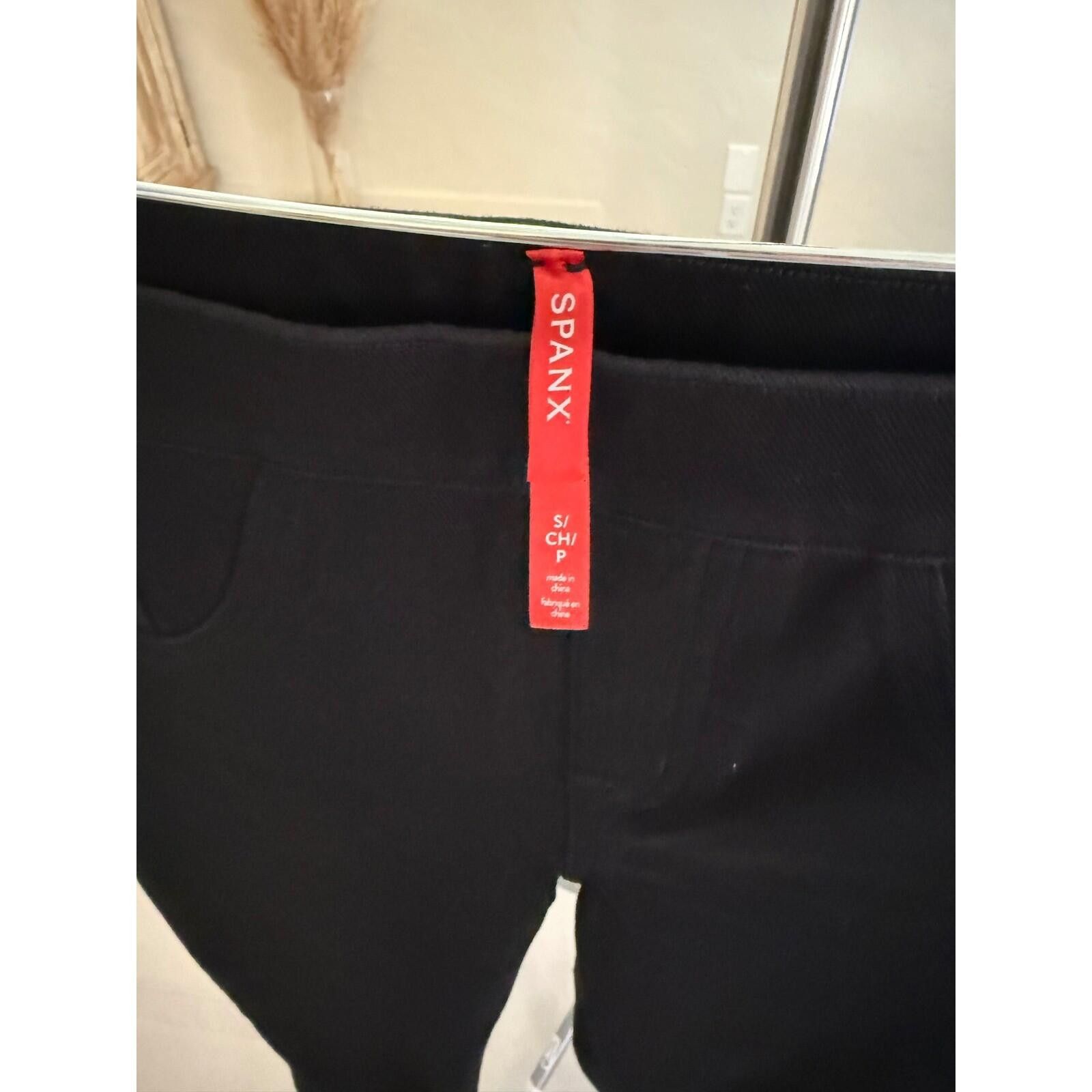 Domenico Spano Spanx Ankle Jean-ish Leggings Black High Waisted Pull On S Size 28" / US 6 / IT 42 - 3 Thumbnail