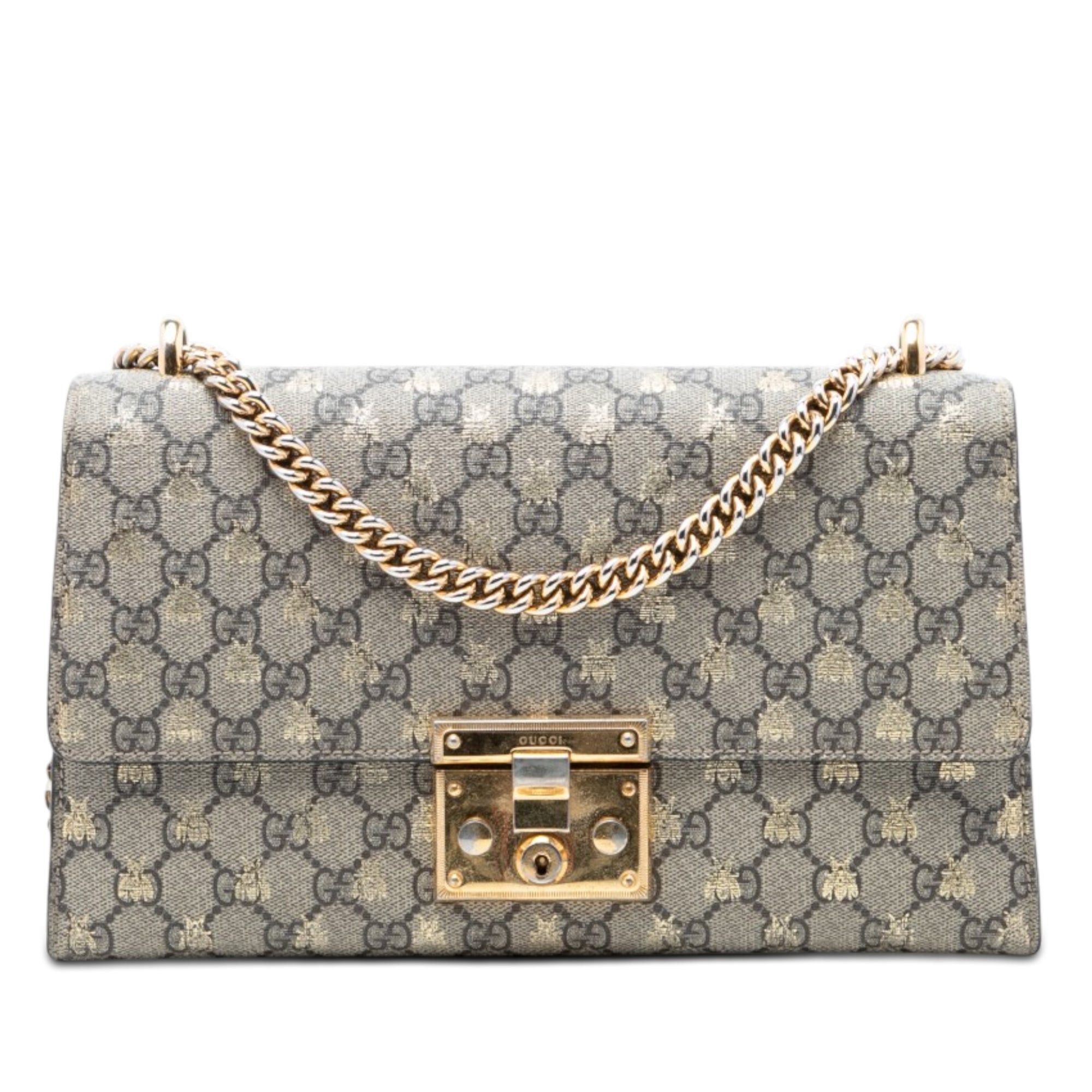 Gucci Medium GG Supreme Bee Padlock Shoulder Bag Size ONE SIZE - 1 Thumbnail