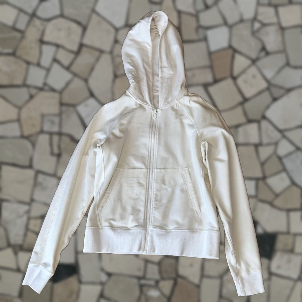 Lululemon Lululemon Loop Back Hoodie Women’s 6 Ivory Full Zip Size M / US 6-8 / IT 42-44 - 1 Thumbnail