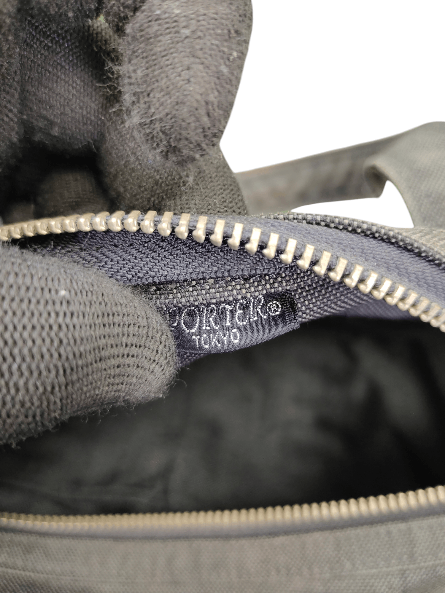 Porter Vintage Porter Japan Black Faded Canvas Small Boston Bag Size ONE SIZE - 16 Thumbnail