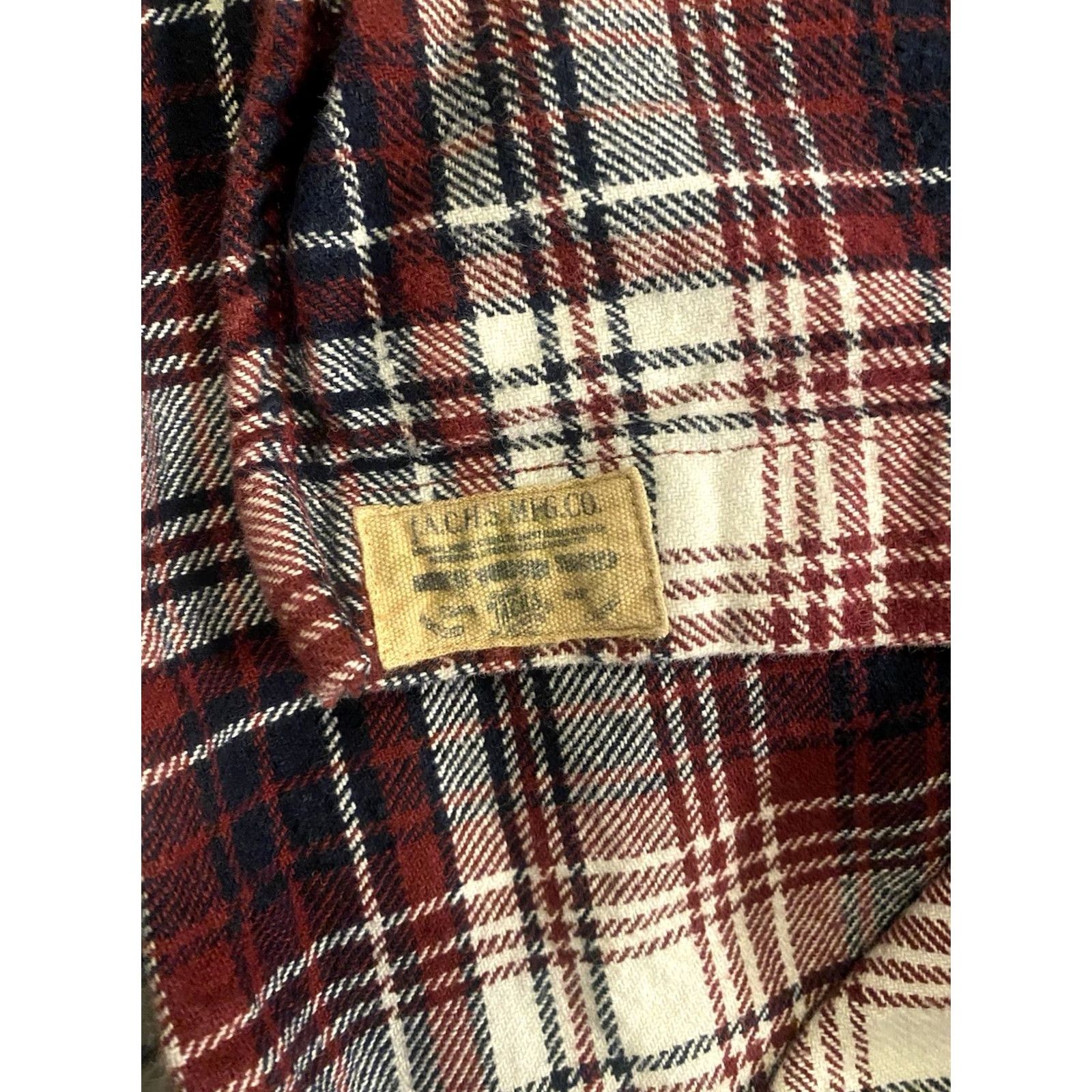Vintage JACHS Heavyweight Flannel Shirt Red Plaid Button-Up XL Men’s Long Sleeve Casual Workwear Pocket Regular Fit Size US XL / EU 56 / 4 - 5 Thumbnail