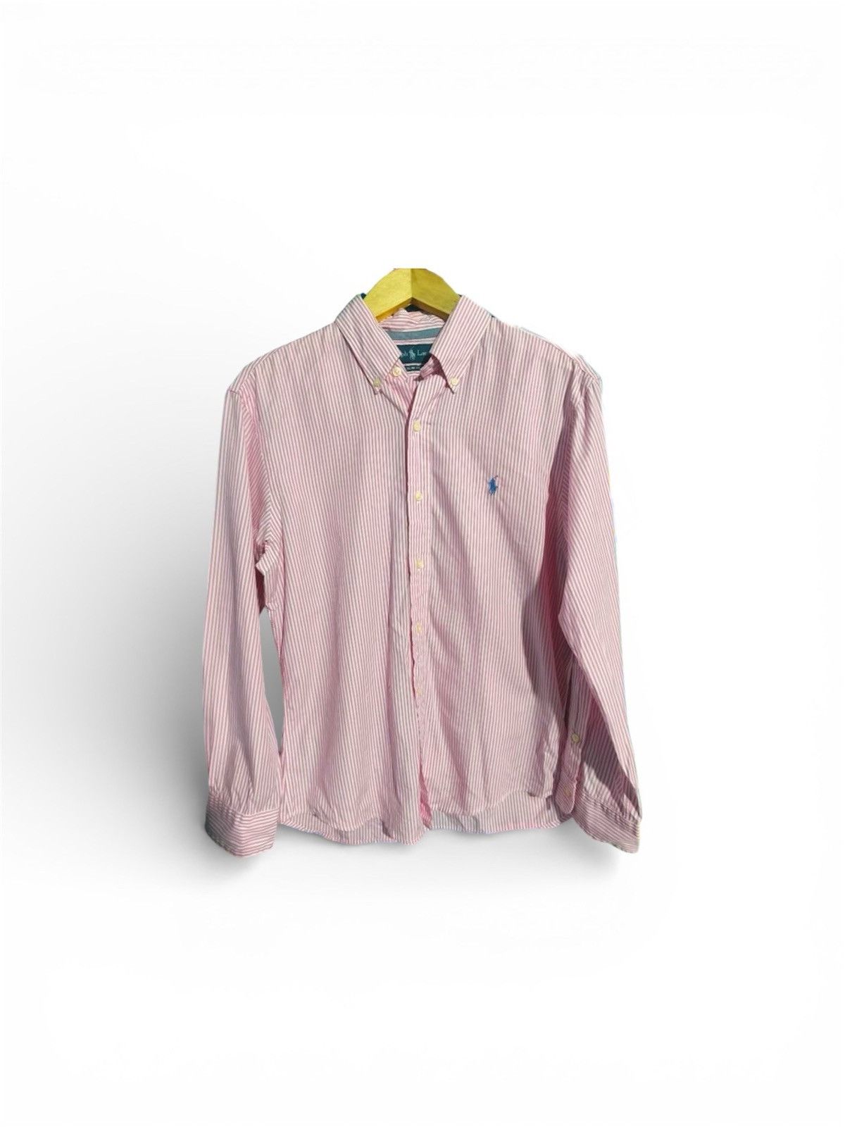 Polo Ralph Lauren Vintage 90s Ralph Lauren Striped Pink Button Long Sleeve Size US S / EU 44-46 / 1 - 1 Thumbnail