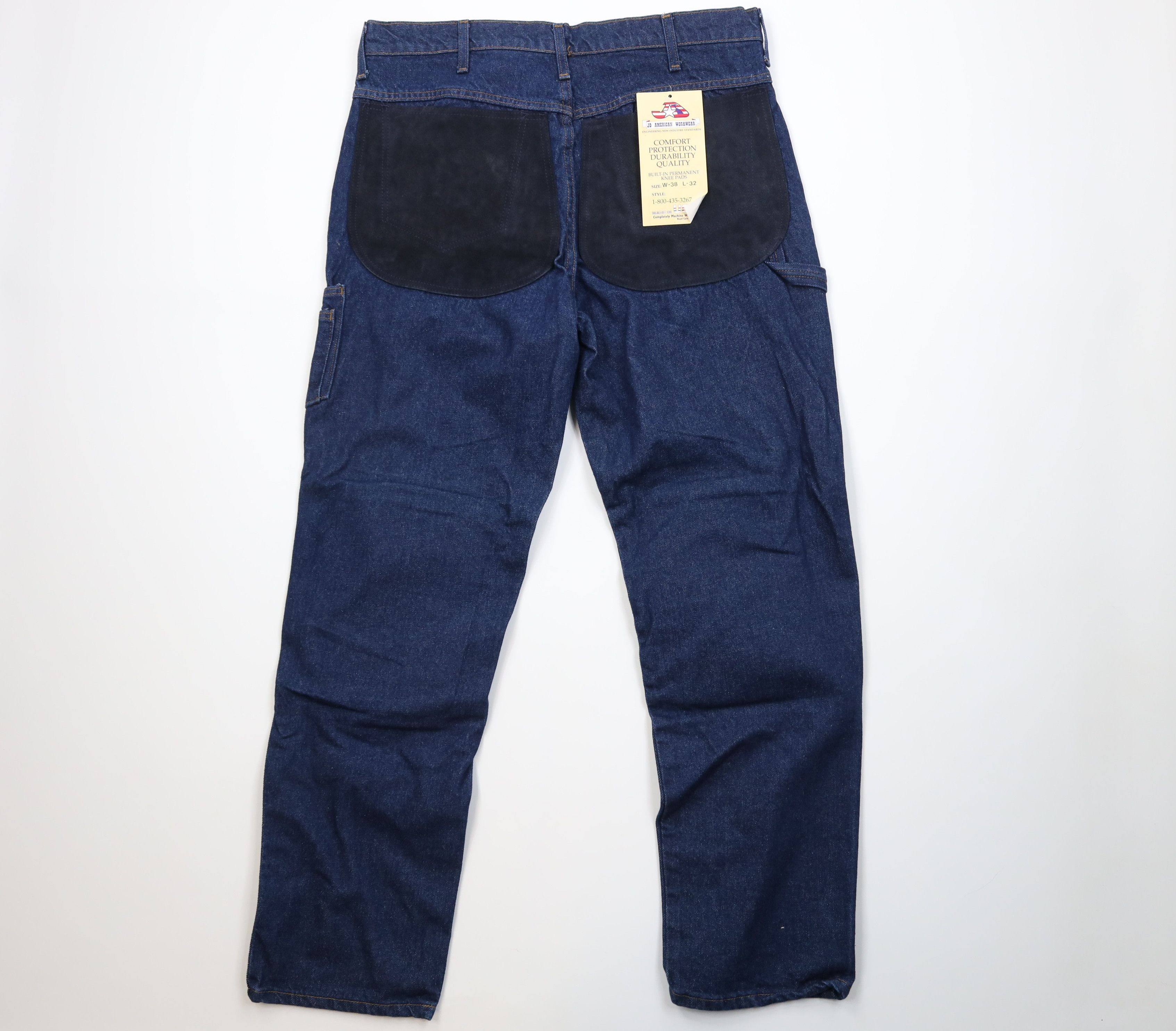 Vintage Deadstock Vintage 90s Padded Denim Jeans Workwear USA Size US 38 / EU 54 - 9 Thumbnail