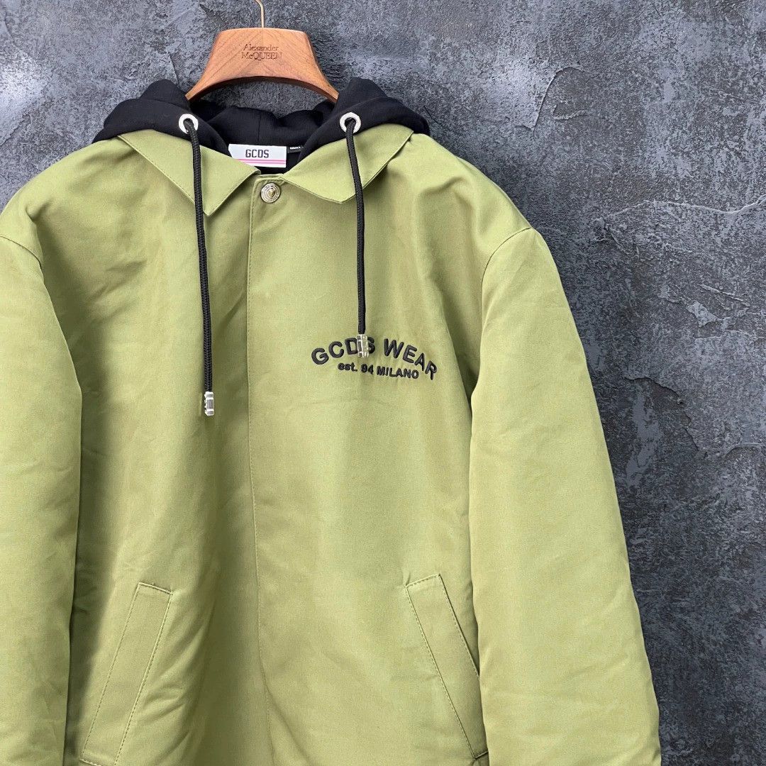 GCDS GCDS Military Green Print Hooded Jacket S Size S / US 4 / IT 40 - 3 Thumbnail