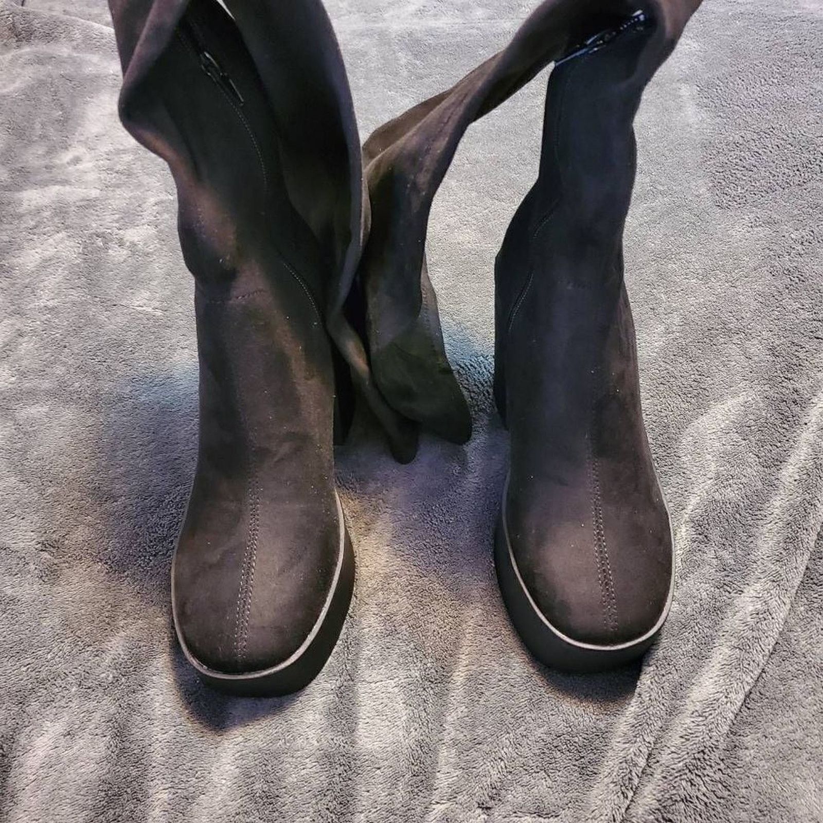 Dolls Kill Dolls Kill Goth Emo Knee High Platform Boot Sz 7 MSRP $70 Size US 7 / IT 37 - 3 Thumbnail