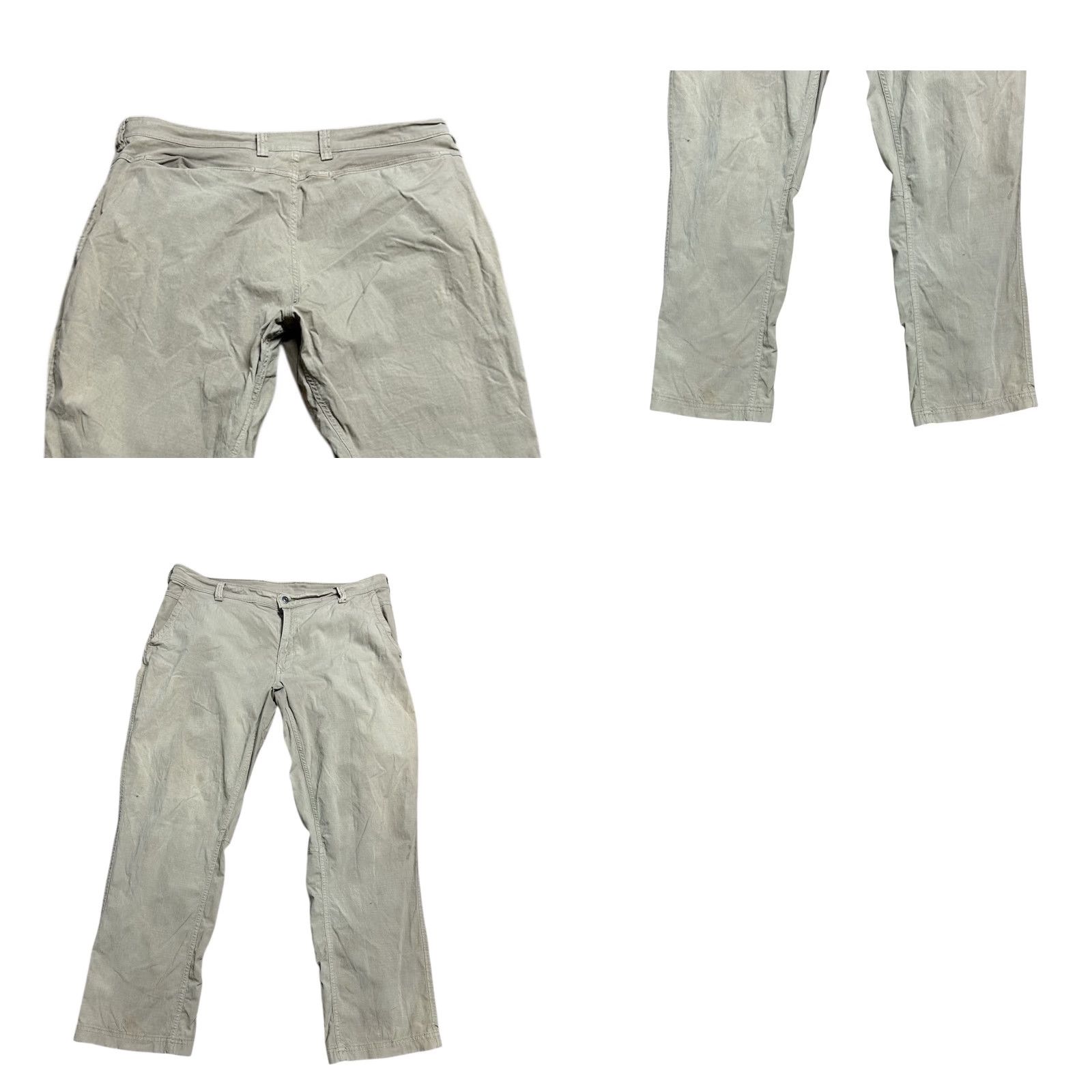 CO Duluth Trading Co Mens Standard Fit Pants 38x30 Light Brown Khaki Canvas Straight Leg Regular Rise Inseam 30 Fr Mens Pants Regular Brown Size US 38 / EU 54 - 9 Thumbnail