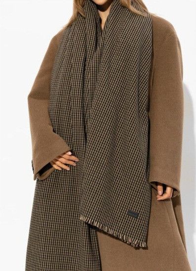 Saint Laurent Paris o1b1hav110325 769604 Size: OS / Large Scarf Vichy Wool Size ONE SIZE - 3 Thumbnail