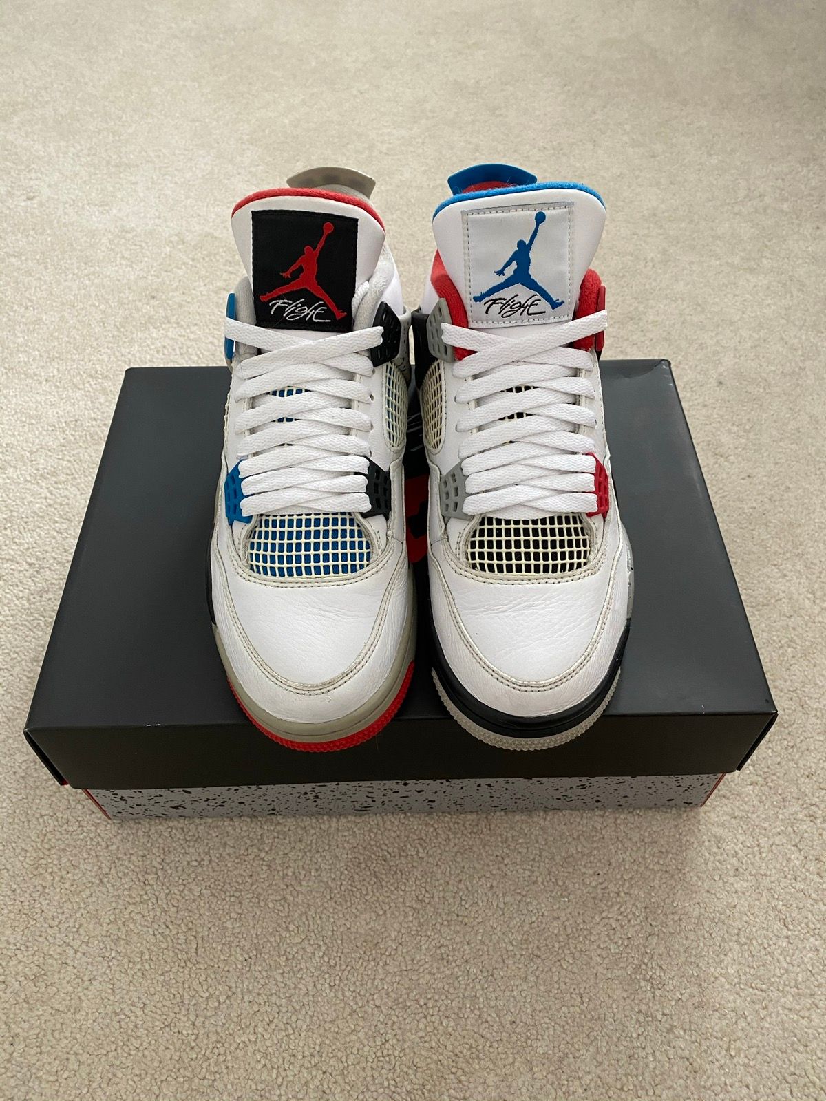 Pre-owned Jordan Brand Air Jordan 4 What The 2019 Shoes In White