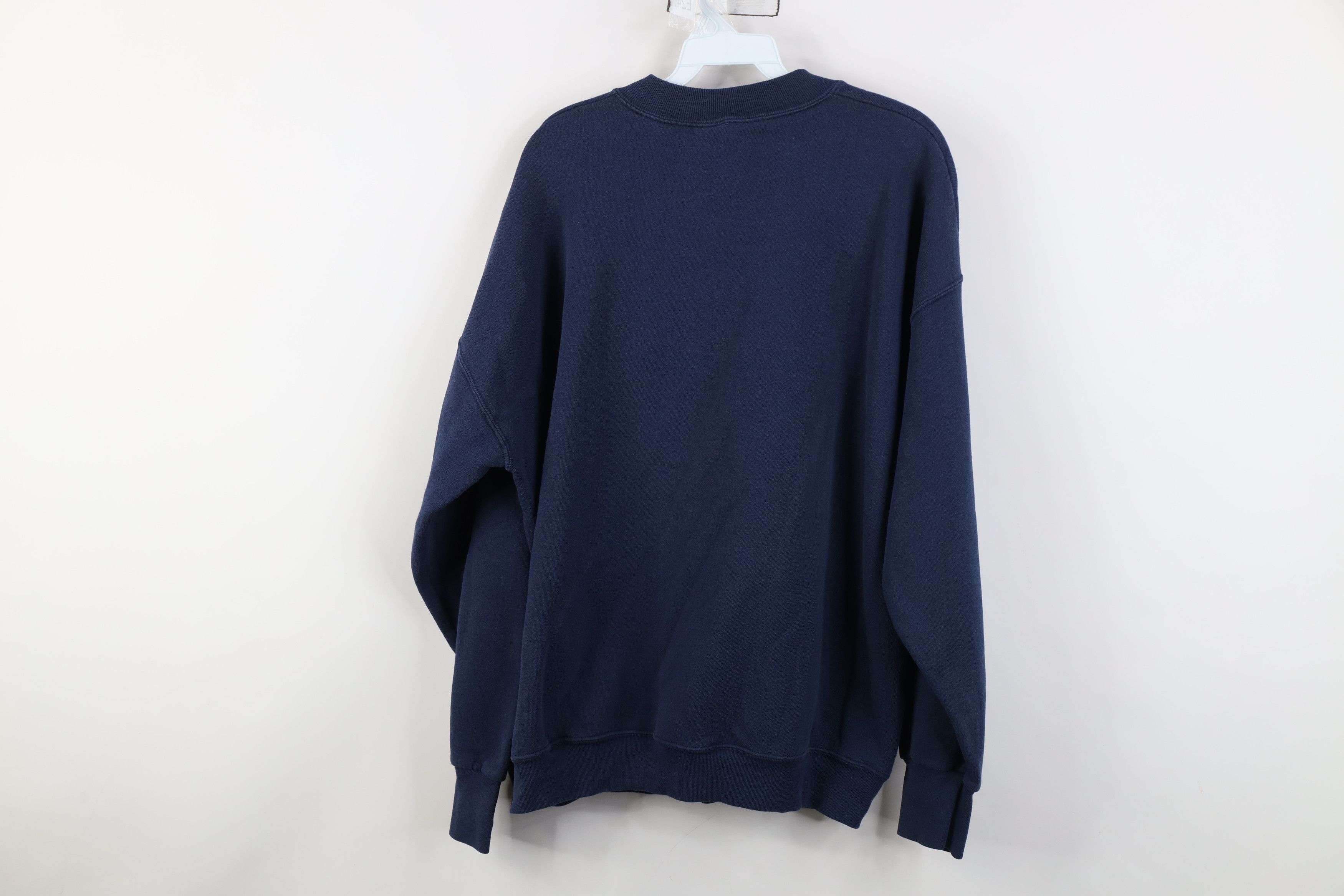 Vintage Vintage 90s Streetwear Spell New York City Sweatshirt Blue Size US XL / EU 56 / 4 - 11 Thumbnail