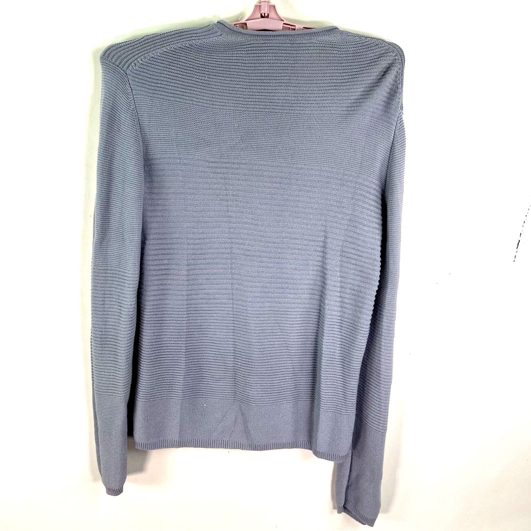 Armani Exchange Armani Exchange Ribbed Knit Sweater Shirt Mens Size L Gray Cable-Knit, Stripe, Logo, All Seasons, Designer, Fall/Winter Mens Size US L / EU 52-54 / 3 - 7 Thumbnail