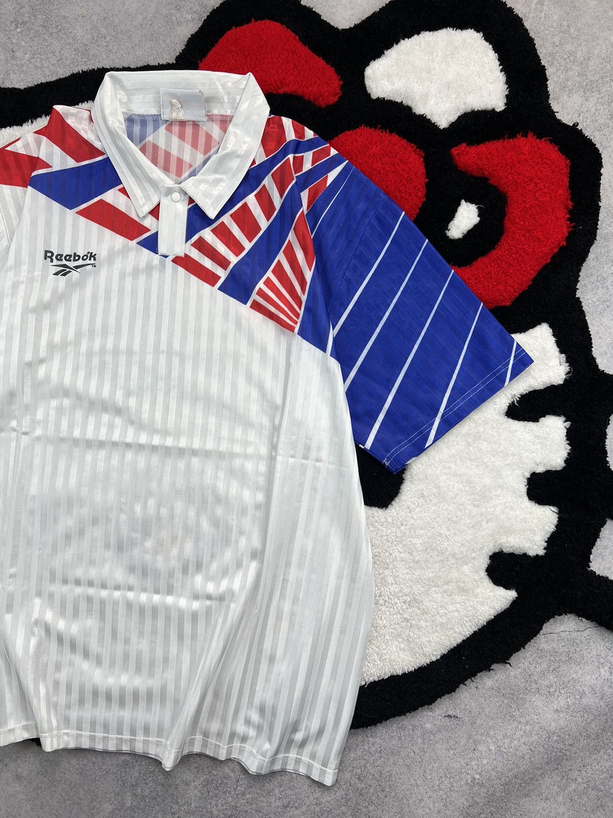 Reebok Retro Reebok 90s Football Soccer Blockcore Style Y2K Jersey Size US L / EU 52-54 / 3 - 3 Thumbnail