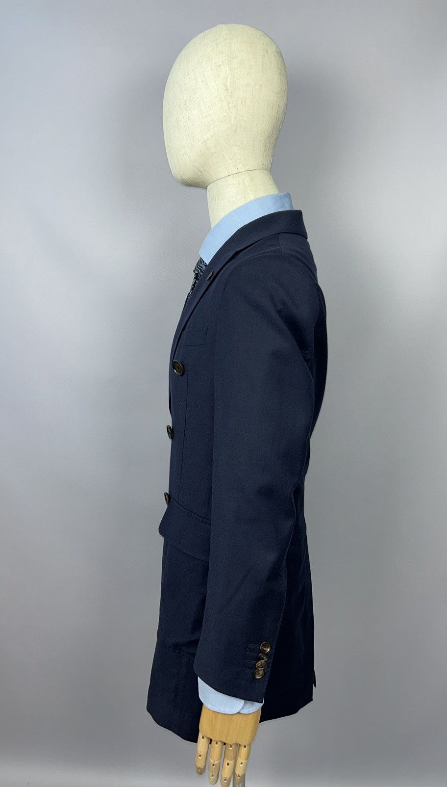 Paoloni Paoloni Quarantotto Double Breasted Wool Unlined Blazer EU48 Size 48R - 7 Thumbnail