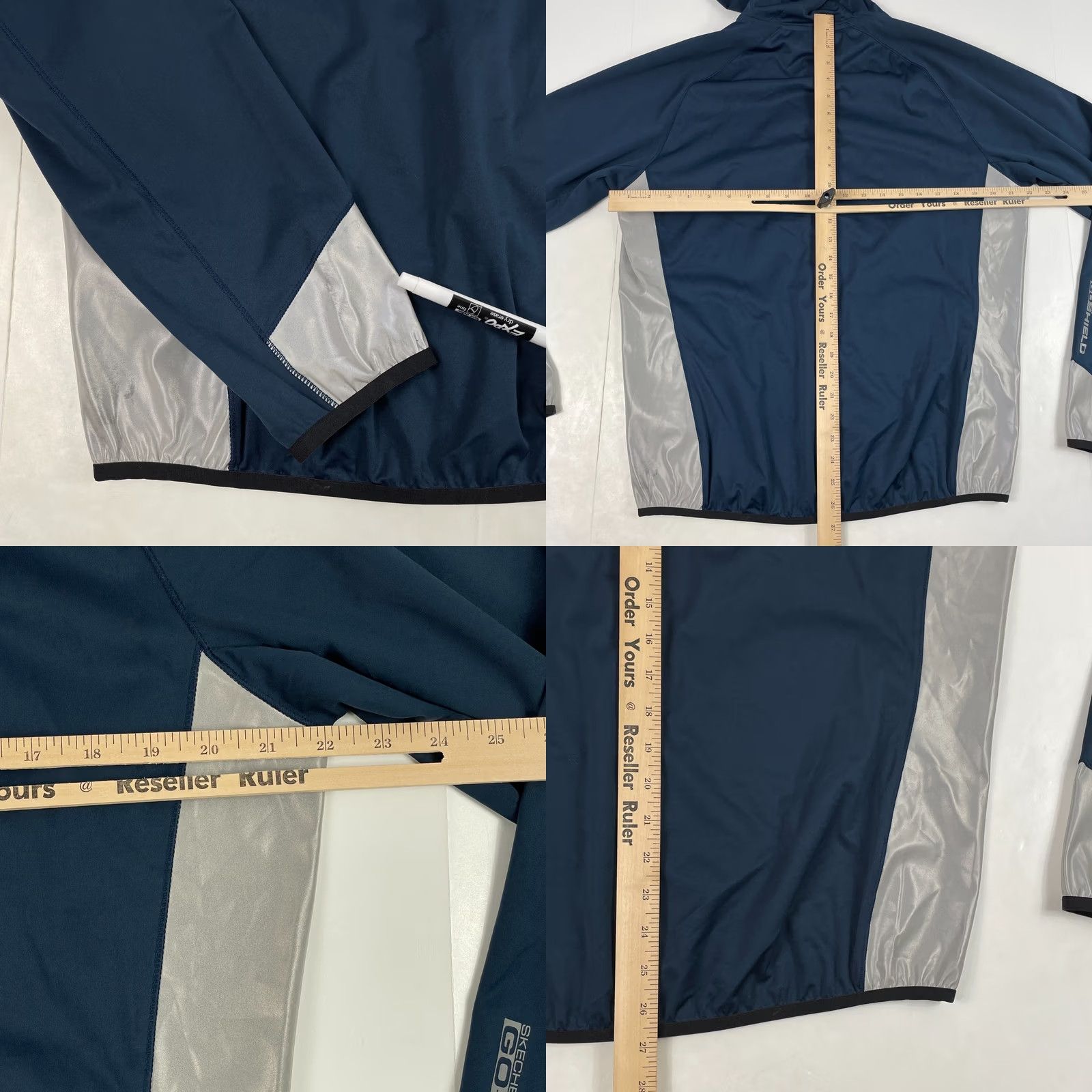 SKECHERS Final Answer: Sketchers Jacket - Men's Medium Blue Go Shield Performance Hooded Hiking Fishing Run Size US M / EU 48-50 / 2 - 10 Thumbnail