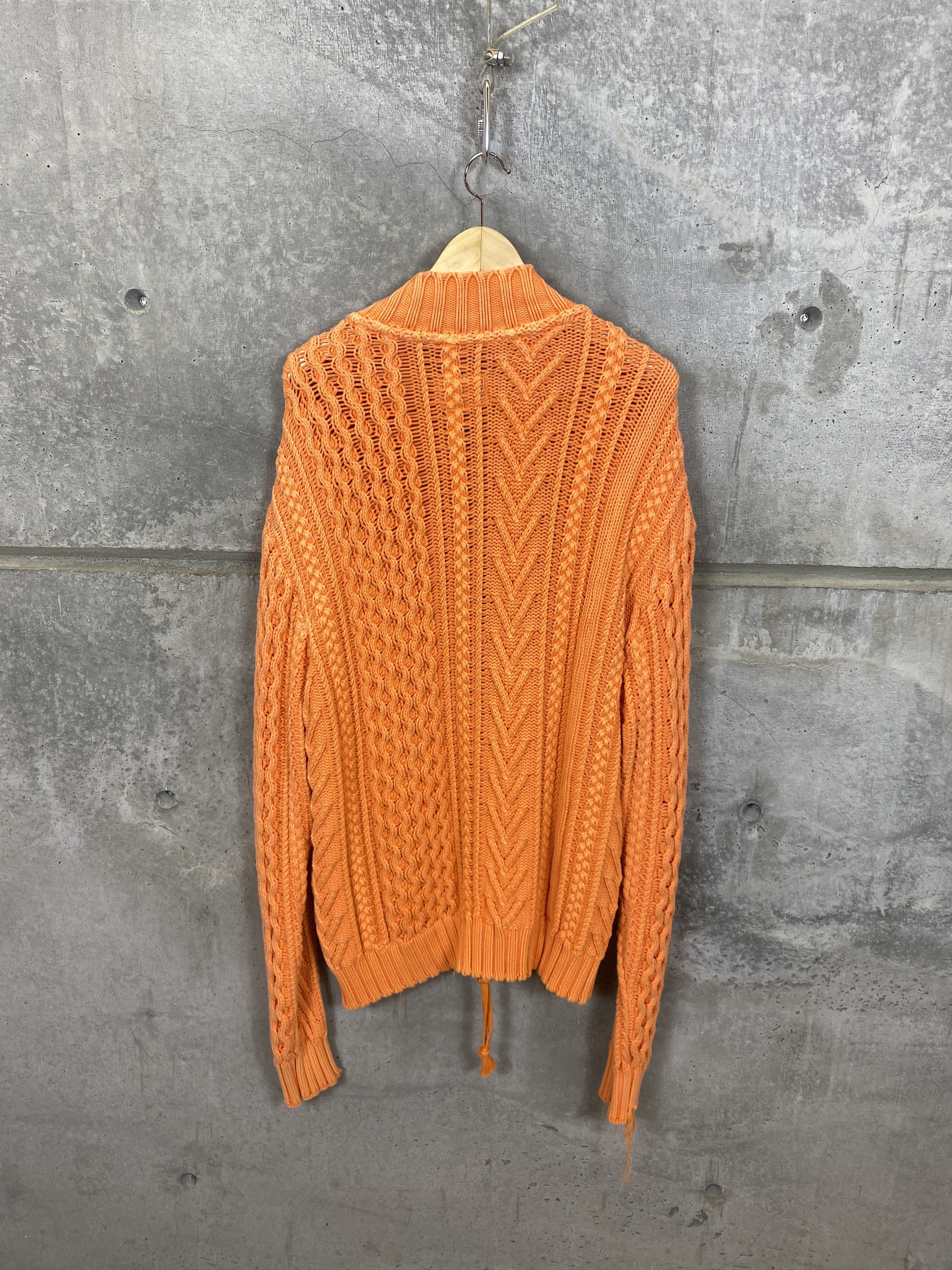 Greg Lauren GREG LAUREN CABLE KNIT FISHERMAN SAMPLE SWEATER JACKET Size US L / EU 52-54 / 3 - 2 Thumbnail
