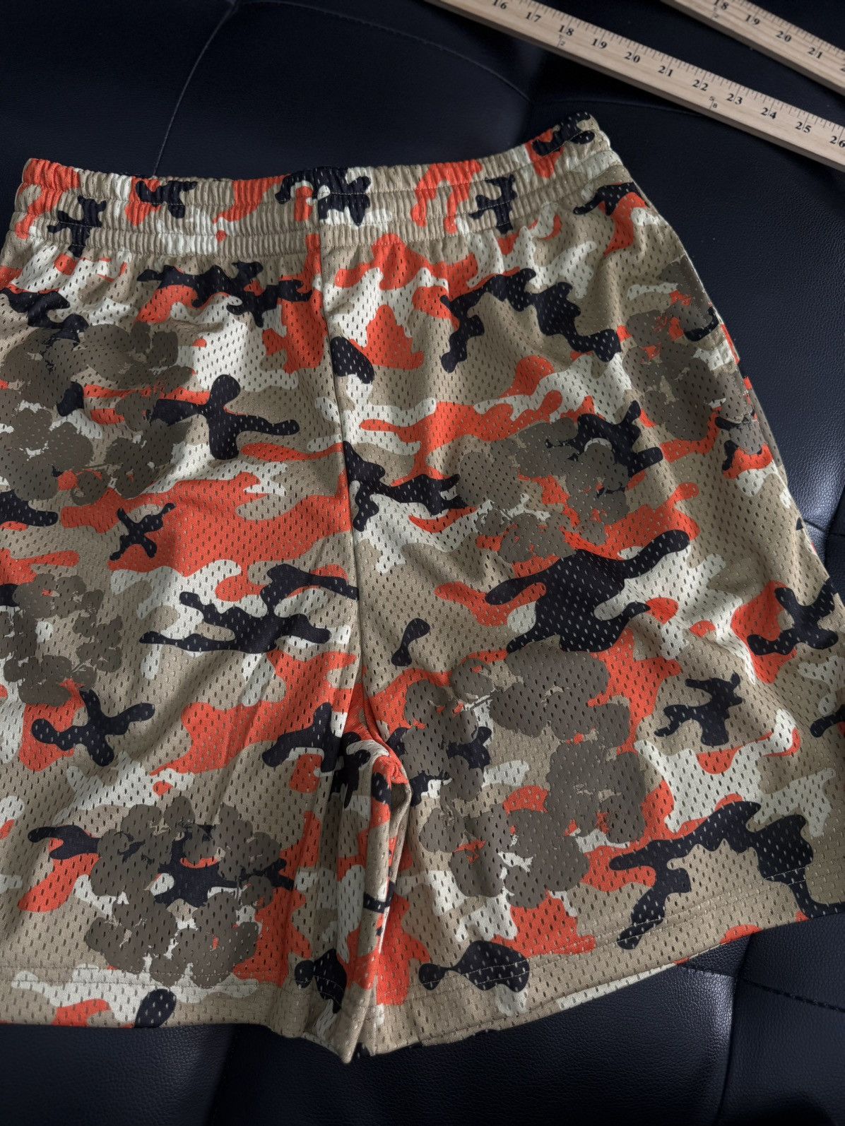 DENIM TEARS Denim Tears Mesh Summer Shorts Tan/Orange Size M (NEW) Size US 31 - 6 Thumbnail