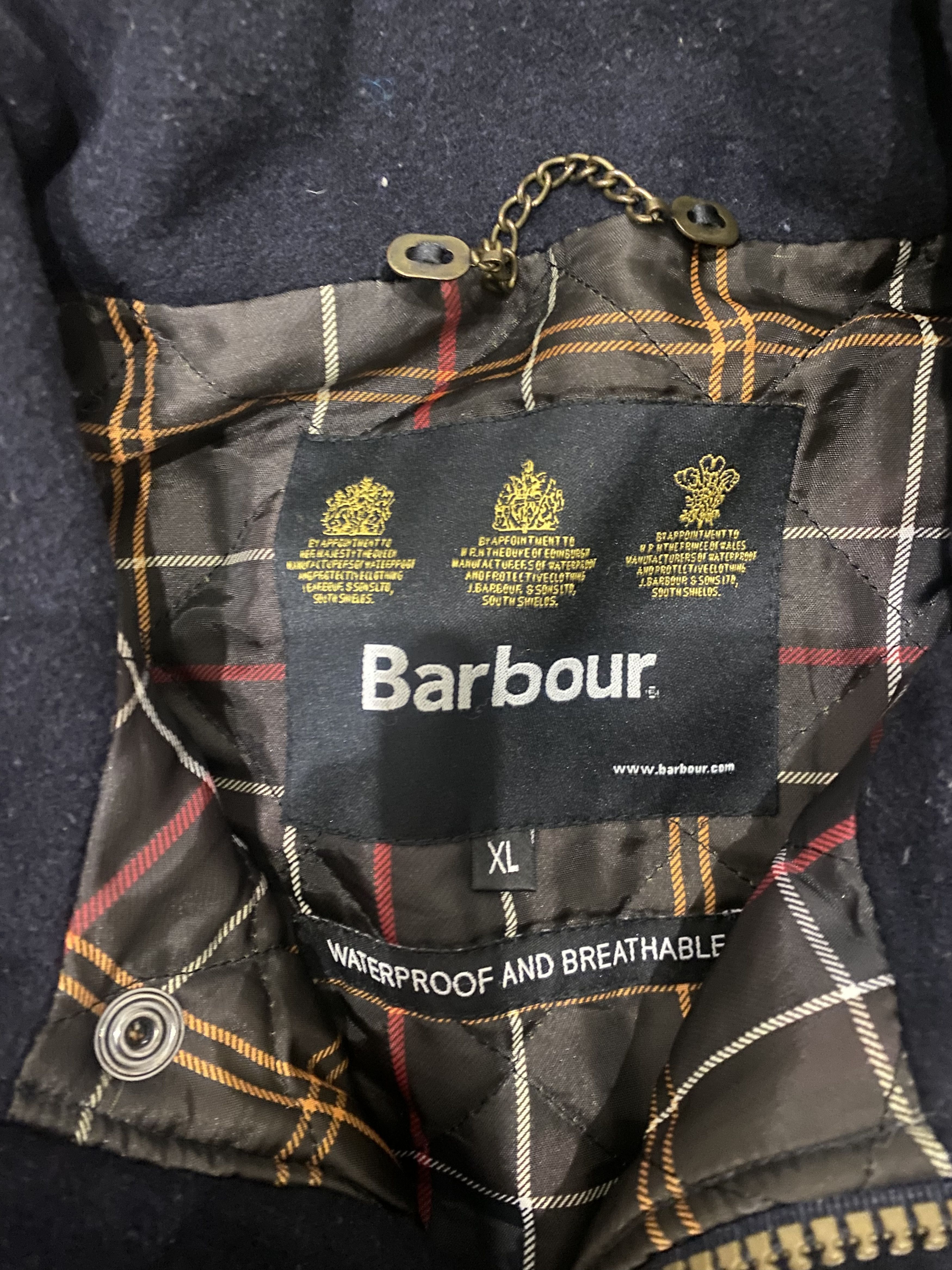 Barbour Barbour Wool Waterproof and Breathable Parka Size US XL / EU 56 / 4 - 8 Thumbnail