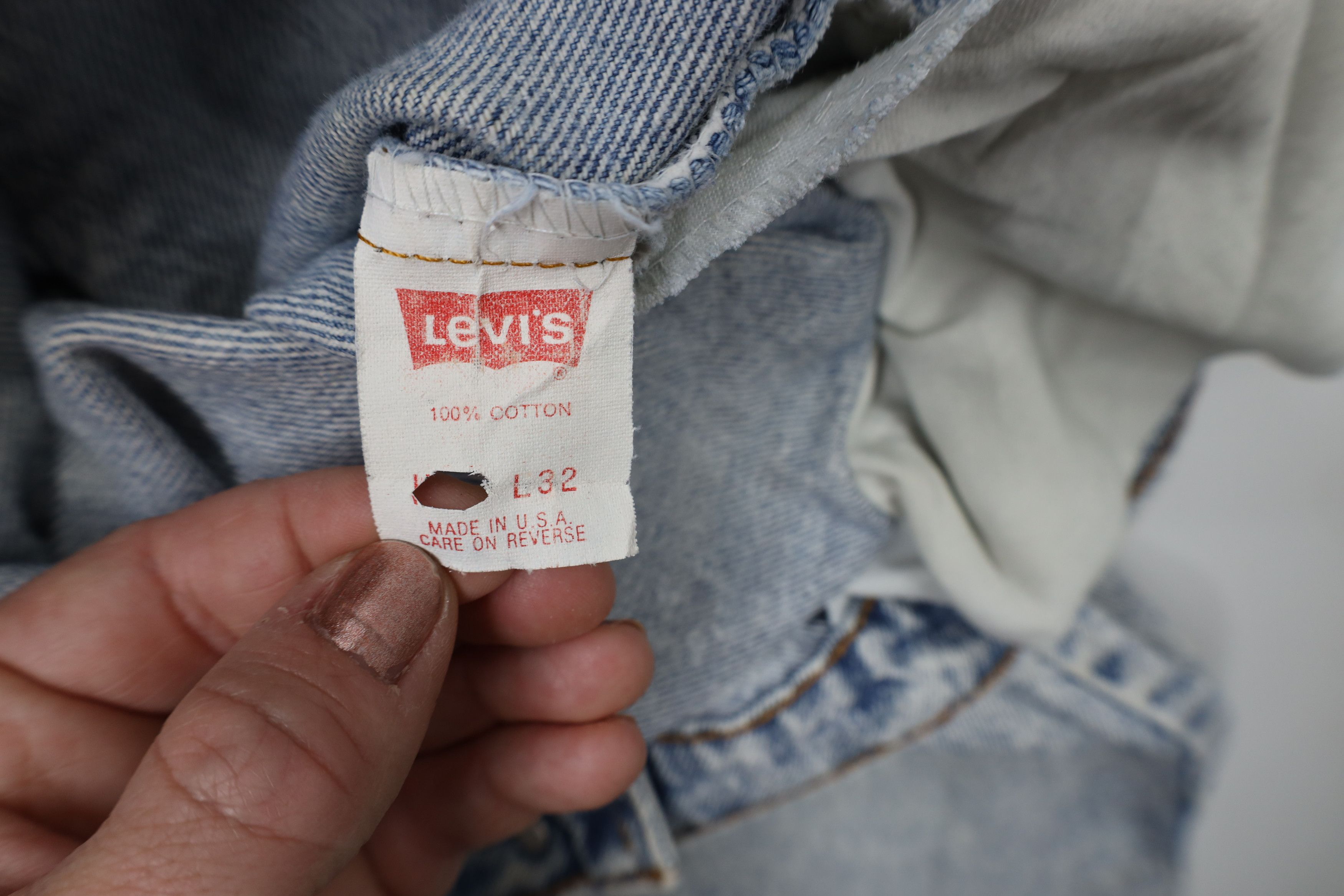 Levi's × Vintage Vintage 80s 90s Levis 554 Acid Wash Tapered Leg Jeans USA Size US 34 / EU 50 - 9 Thumbnail