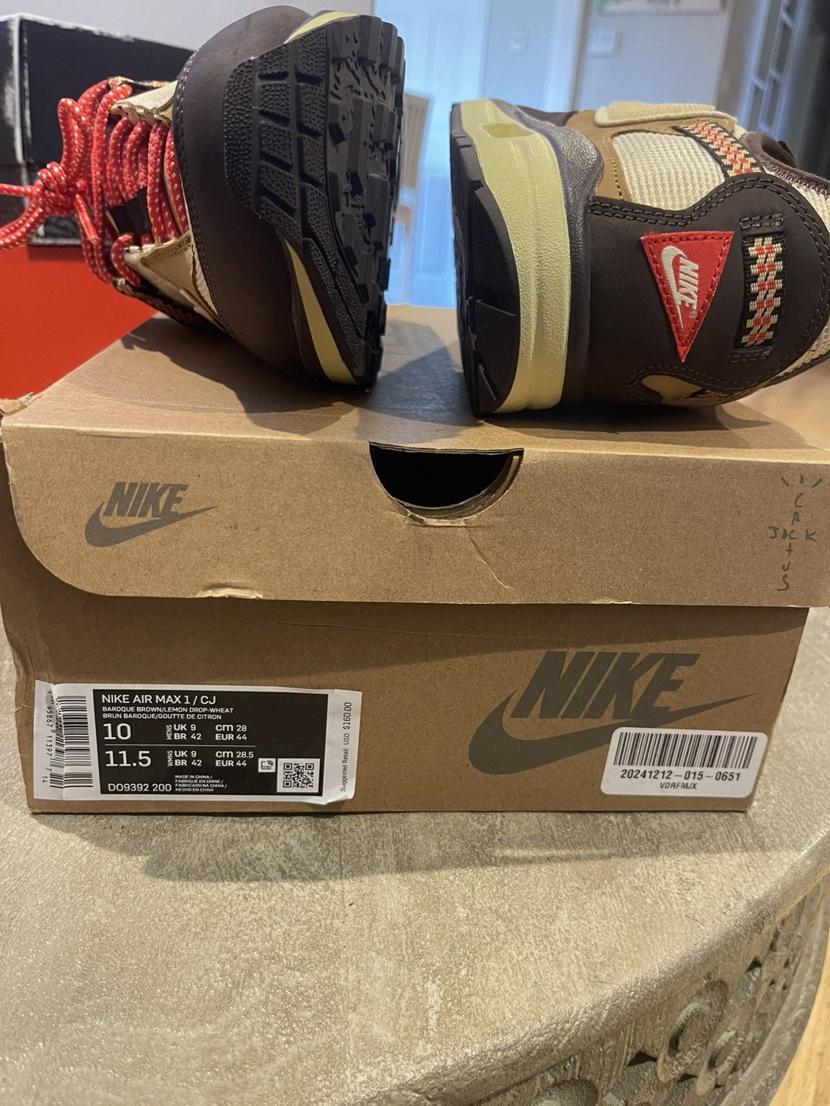 Nike Travis Scott Airmax 1 Size US 10 / EU 43 - 8 Thumbnail