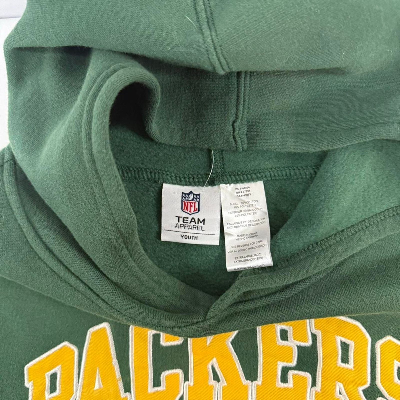 NFL Green Bay Packers Hoodie NFL Size XL Youth Or Size S Adult Size US S / EU 44-46 / 1 - 2 Thumbnail