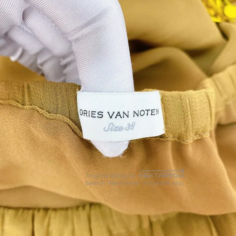 Dries Van Noten Solid Color Midi Skirt