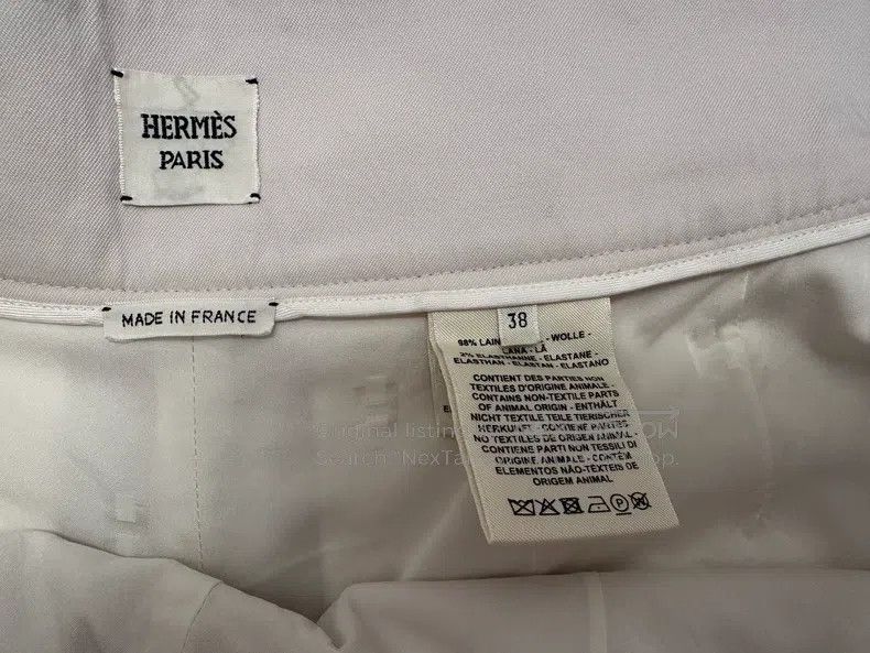 Hermes Hermes White Shorts Size 25" / US 0 / IT 36 - 5 Thumbnail