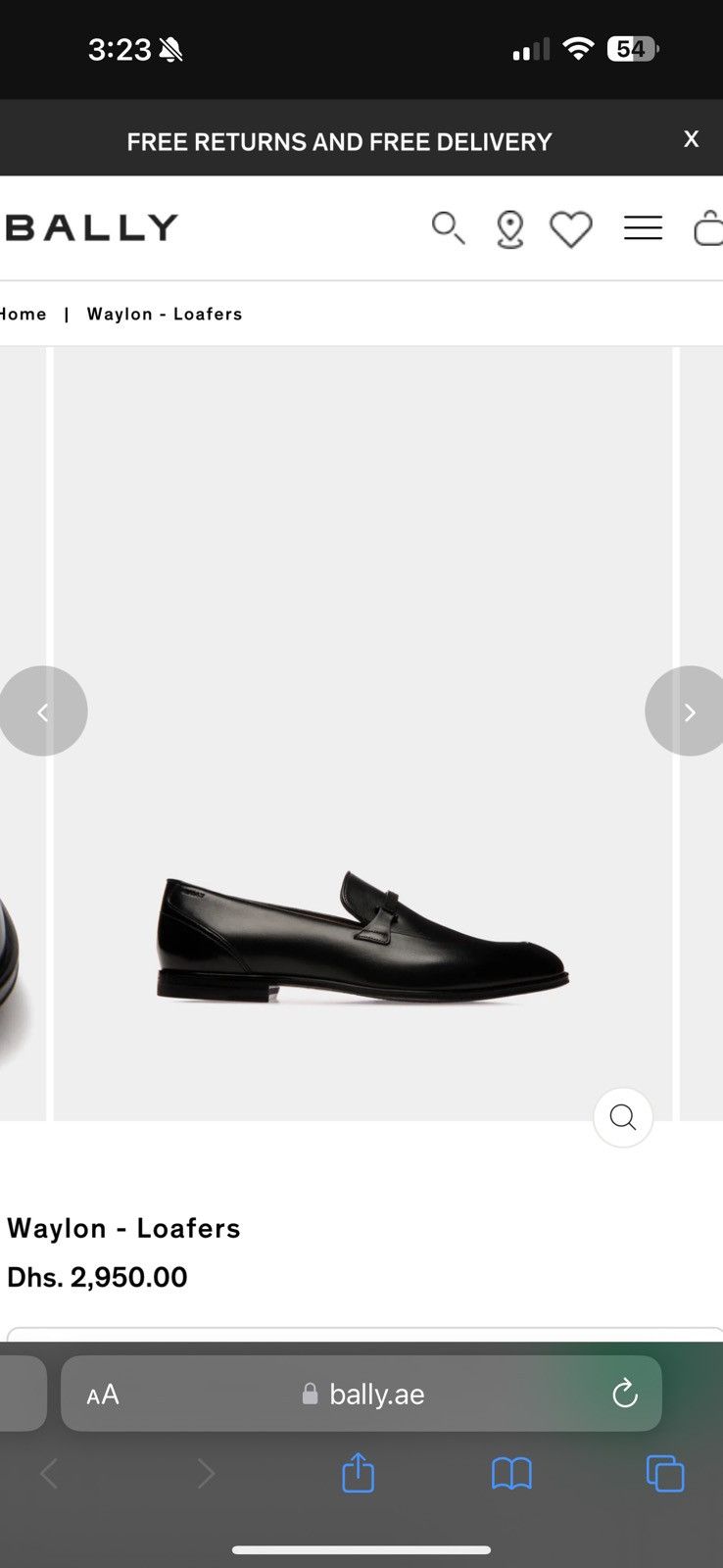 Bally Waylon Loafers Calf Leather black Size US 12 / EU 45 - 3 Thumbnail