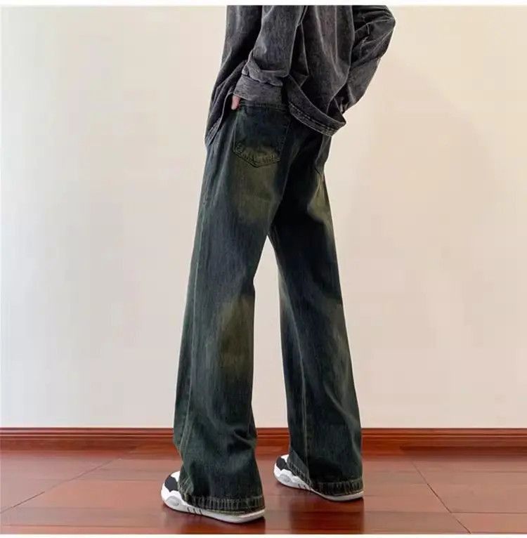Japanese Brand Retro washed casual straight leg jeans Size US 32 / EU 48 - 5 Thumbnail