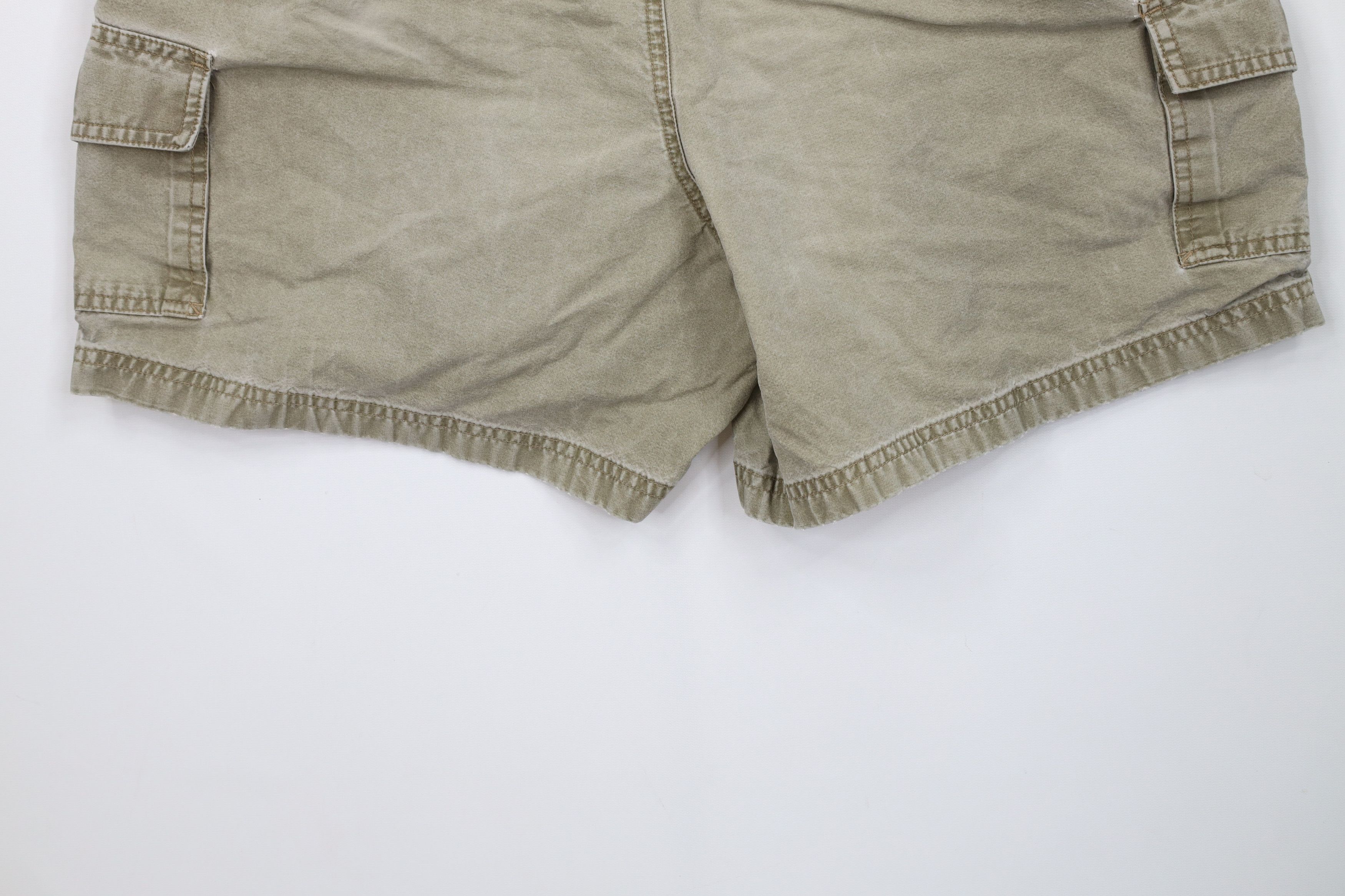 L.L. Bean Vintage 90s LL Bean Faded Stonewash Above Knee Cargo Shorts Size US 38 / EU 54 - 12 Thumbnail