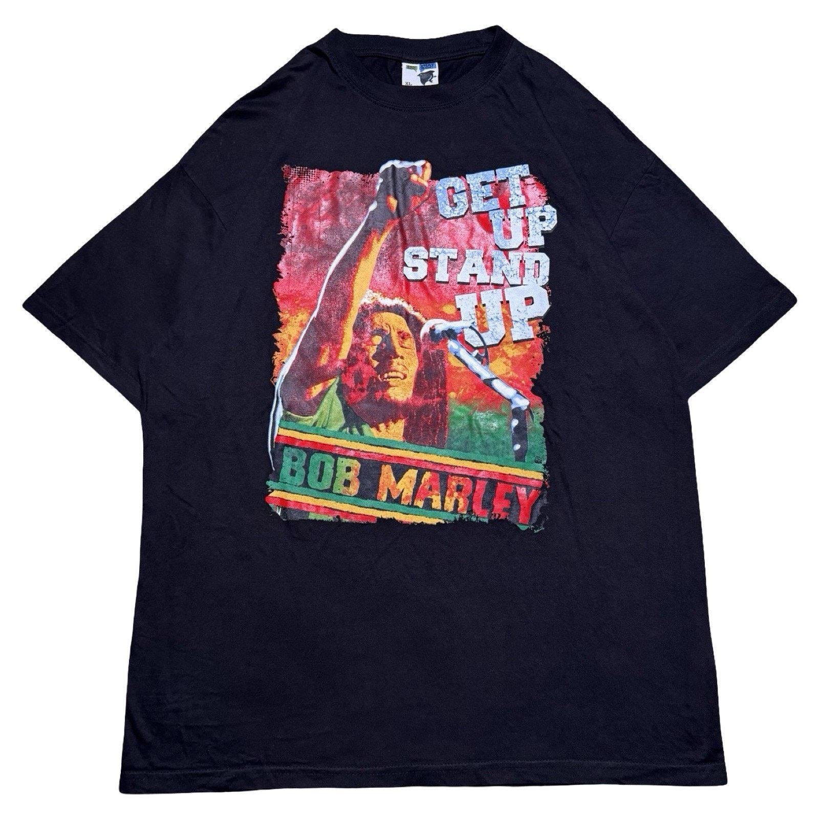 Bob Marley Vintage Y2K Bob Marley Get Up Stand Up Graphic T Shirt XL Size US XL / EU 56 / 4 - 1 Thumbnail