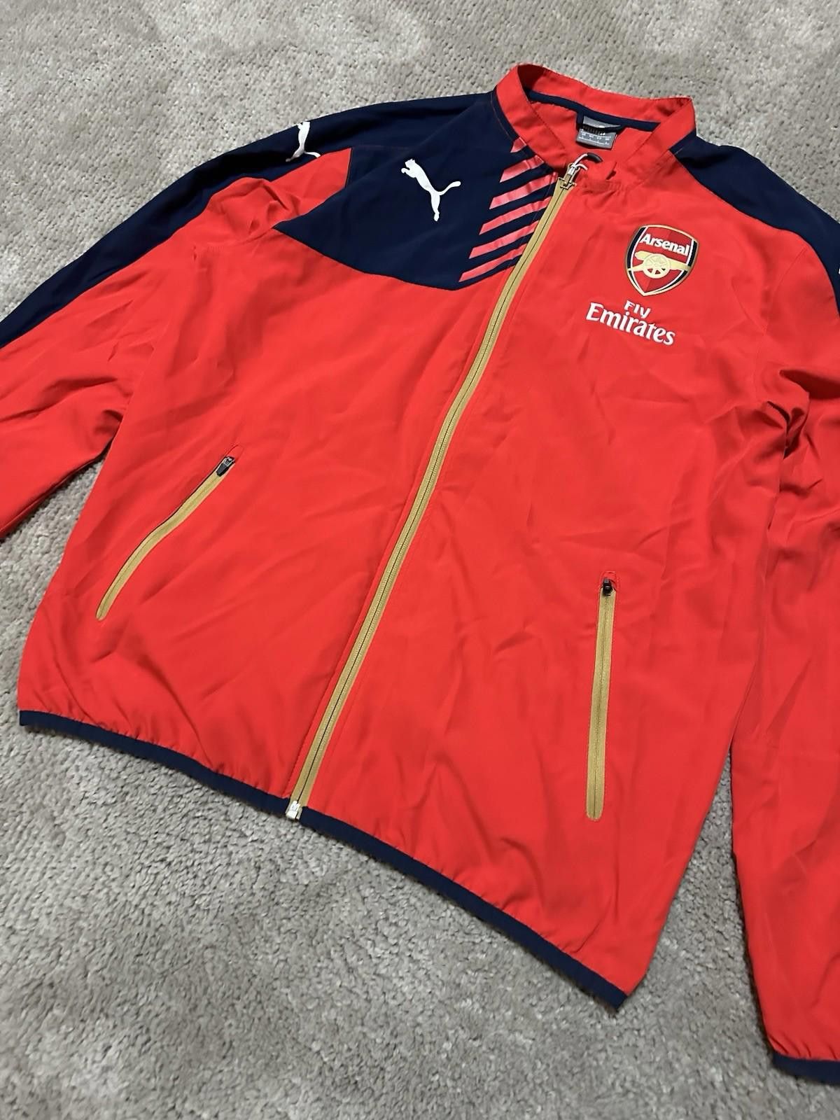 Puma Puma Arsenal 2015-16 Football Soccer Track Jacket Sz L Size US M / EU 48-50 / 2 - 5 Thumbnail