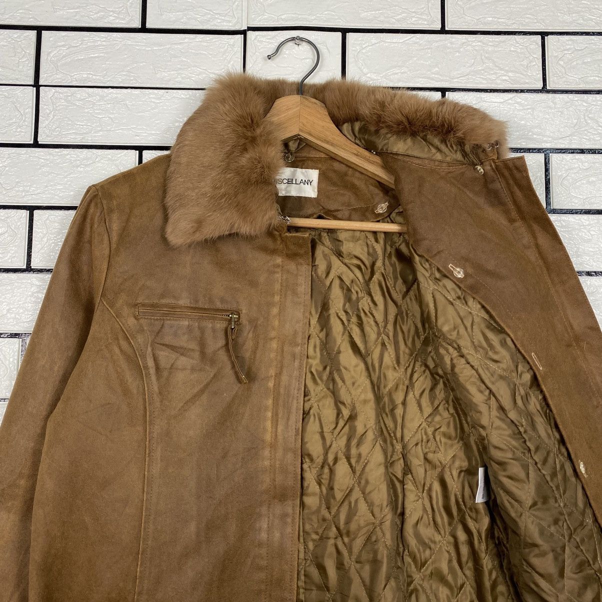 Japanese Brand 📌Vintage Leather Jacket Miscelanny Fur Size US XXS / EU 40 - 15 Thumbnail