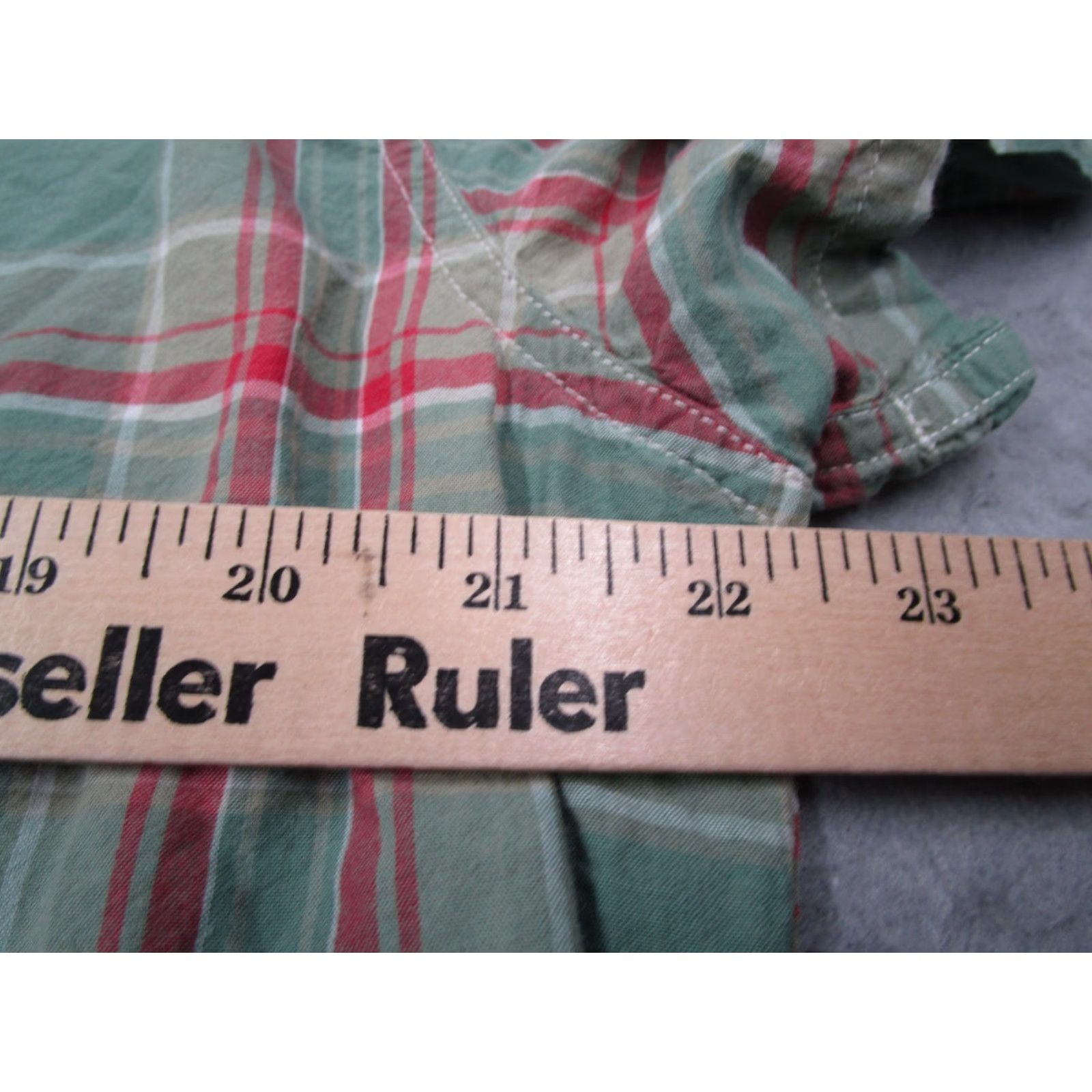 Ralph Lauren DENIM & SUPPLY RALPH LAUREN Shirt Mens Large Blue Plaid Button-Up Short Sleeve - Casual Workwear, 100% Cotton Size US L / EU 52-54 / 3 - 5 Thumbnail