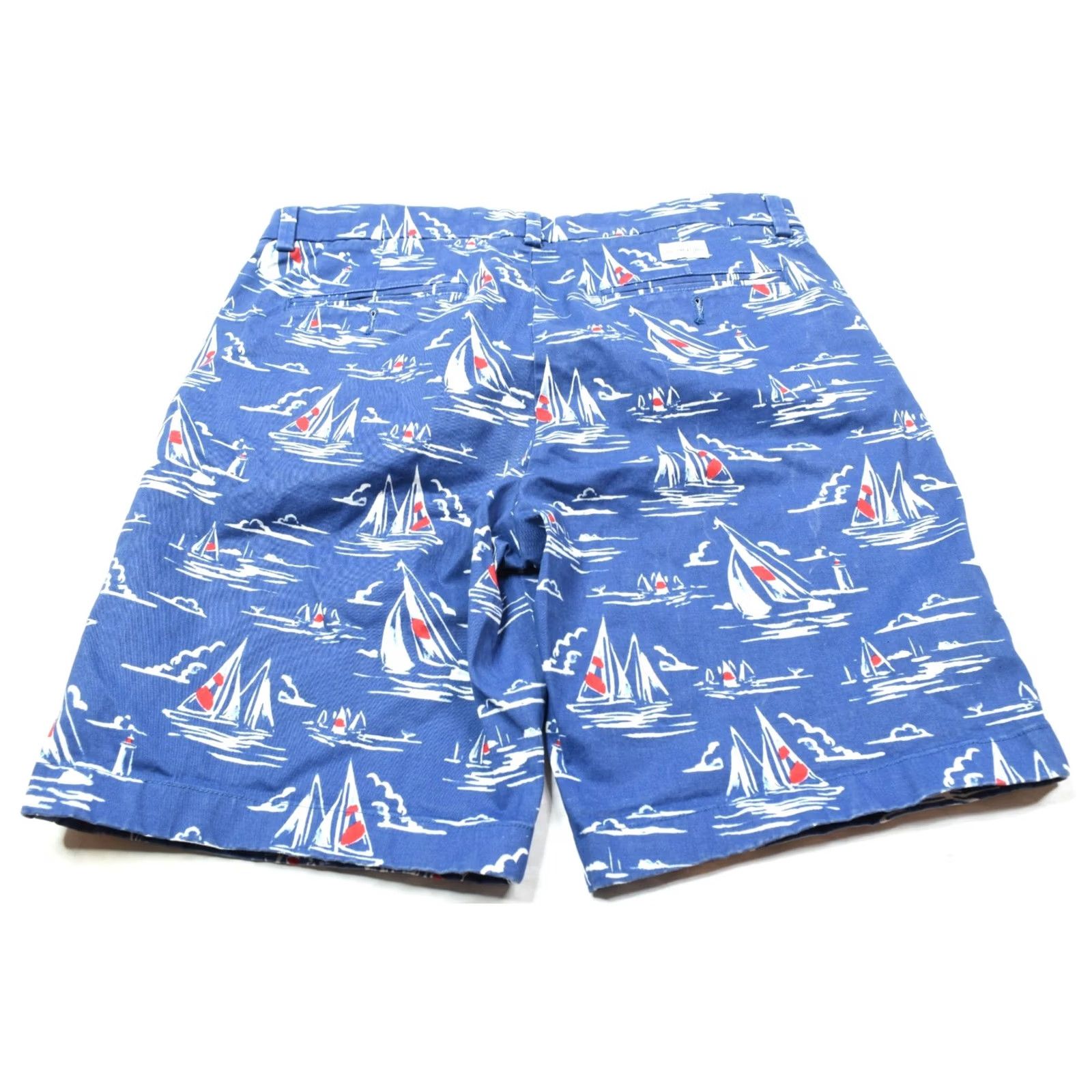 Vineyard Vines Vineyard Vines Breaker Chino Shorts Mens 32 Blue Nautical Boats 9" Cotton Size US 32 / EU 48 - 7 Thumbnail
