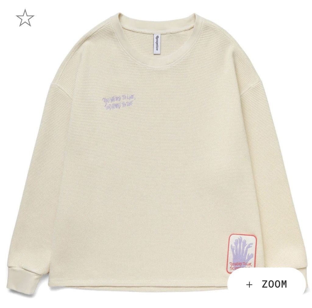 image of Reception Waffle Sweat Long Sleeve in Off White, Men's (Size XL)