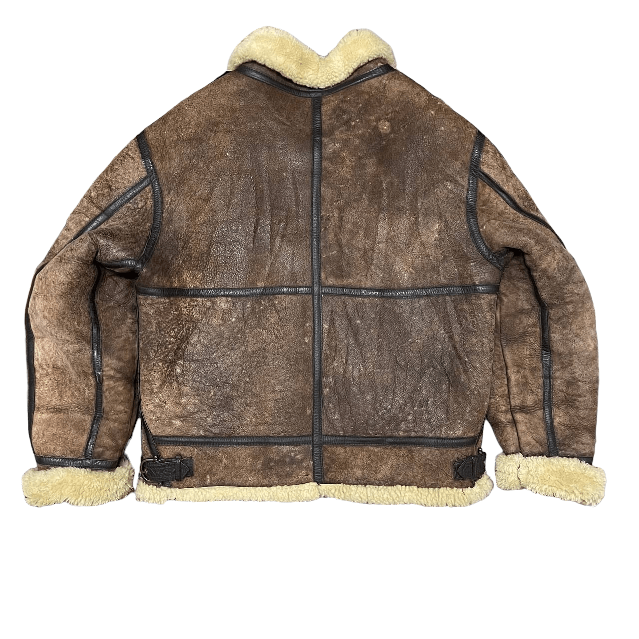 Leather Vintage B3 by Gleeman Military Sheepskin Coat Shearling Size US L / EU 52-54 / 3 - 13 Thumbnail