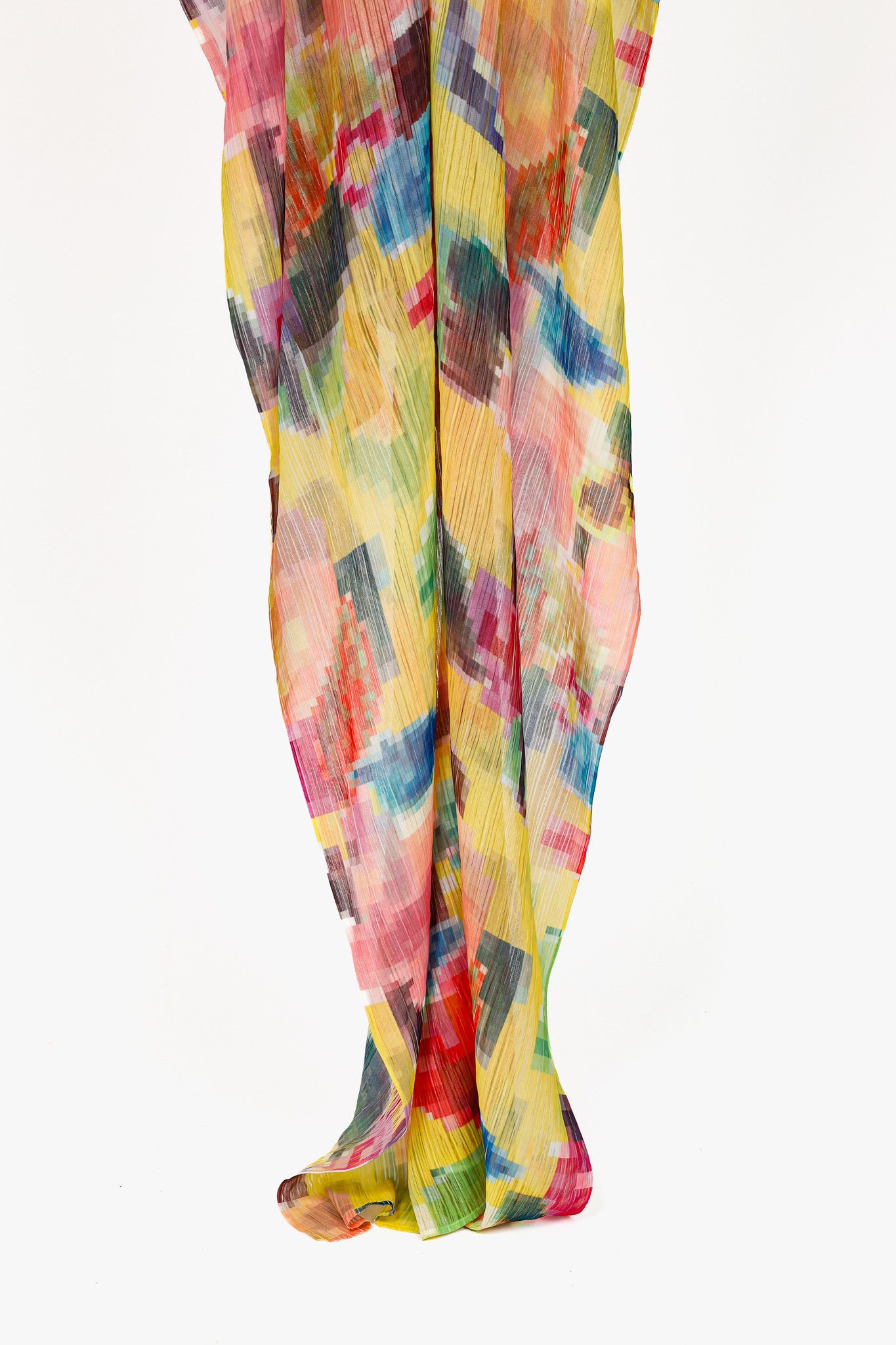 Pleats Please Issey Miyake Pleats Please Issey Miyake Multicolour Pixel-Printed Shawl Size ONE SIZE - 7 Thumbnail