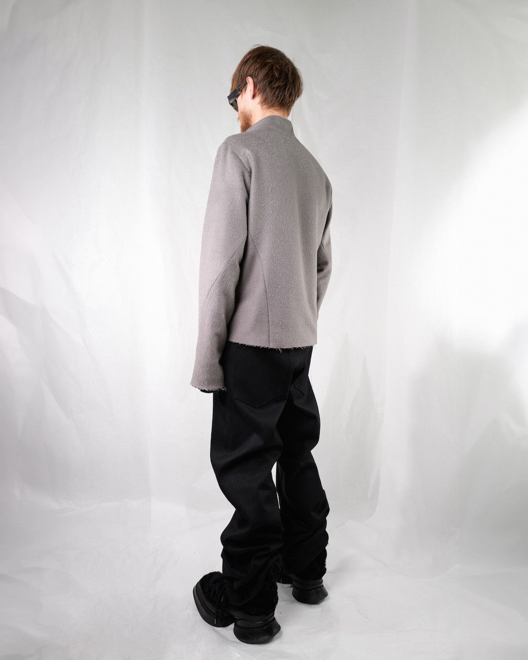 Other TAILORED WOOL JACKET GREY 04.01 Size US L / EU 52-54 / 3 - 5 Thumbnail